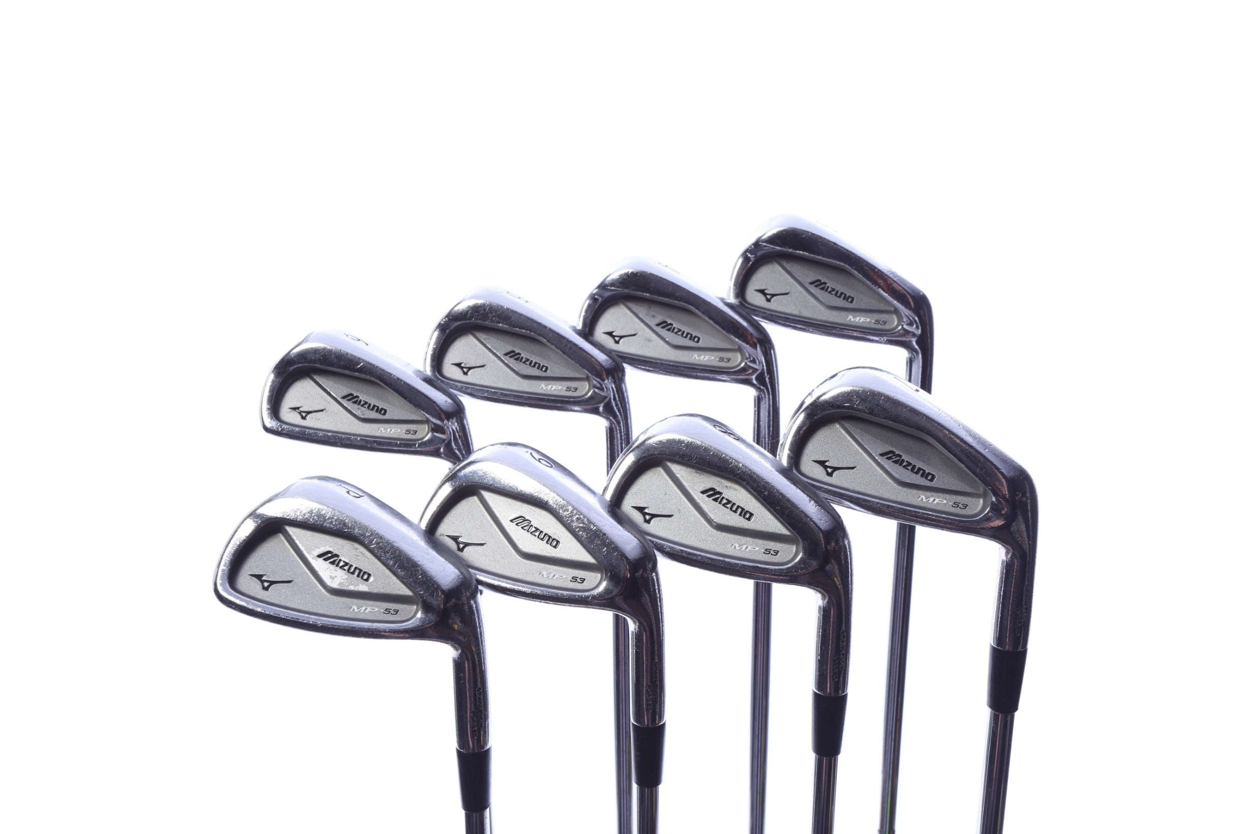 Used Mizuno MP 53 Iron Set - Right-Handed - 3-PW - Stiff Flex
