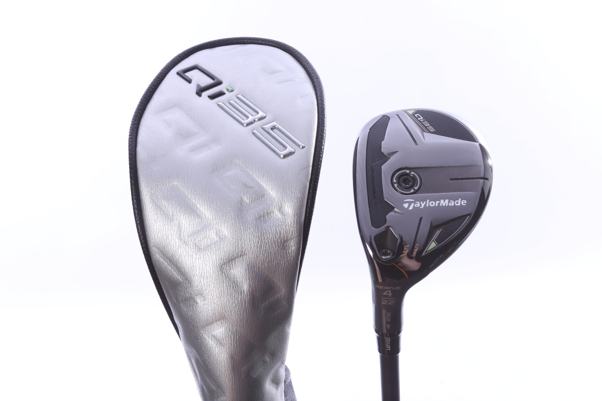 Used TaylorMade Qi35 Rescue 4H Hybrid - Left-Handed - 22 Degrees - Regular Flex-Next Round