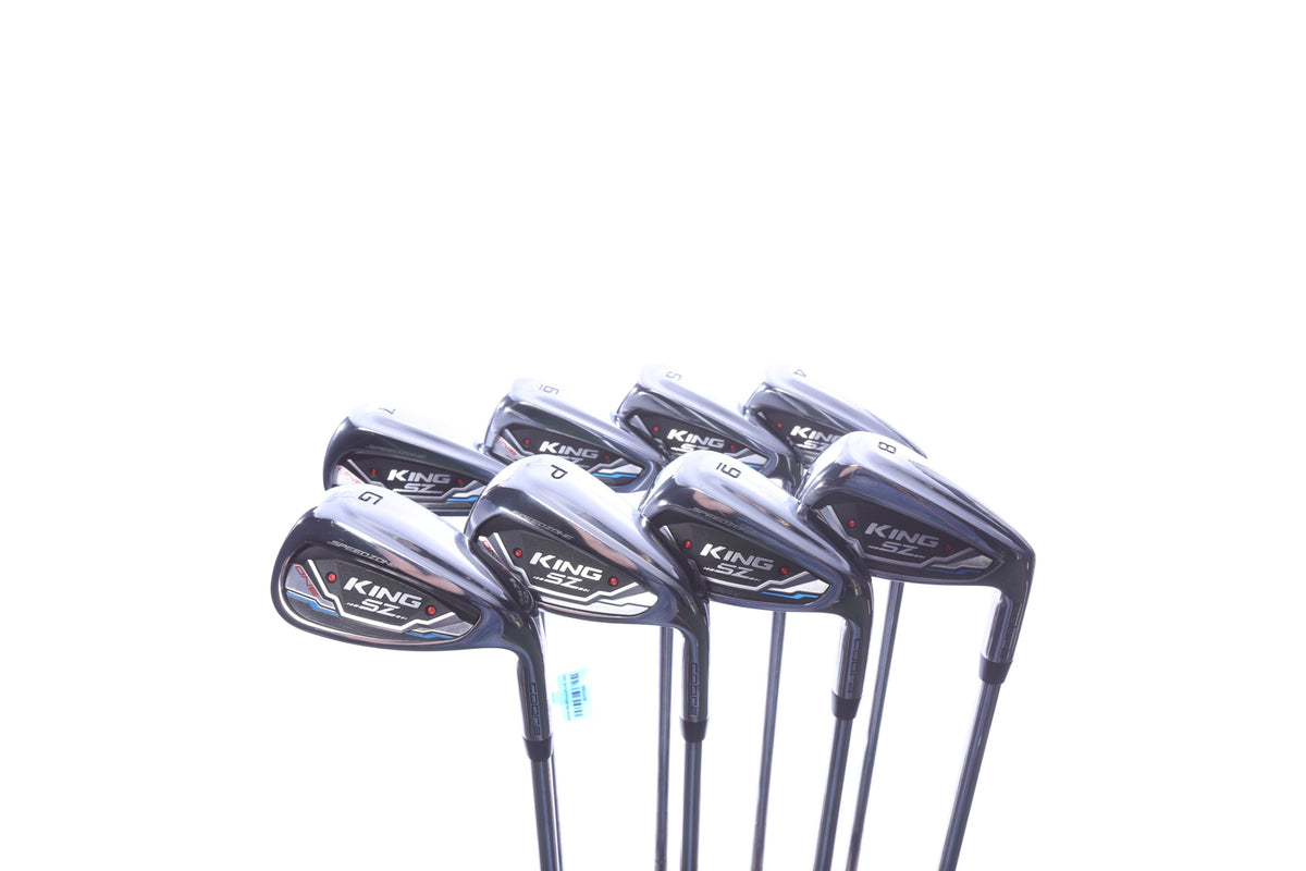 Used Cobra King SpeedZone One Length Iron Set - Right-Handed - 4-PW, GW - Stiff Flex