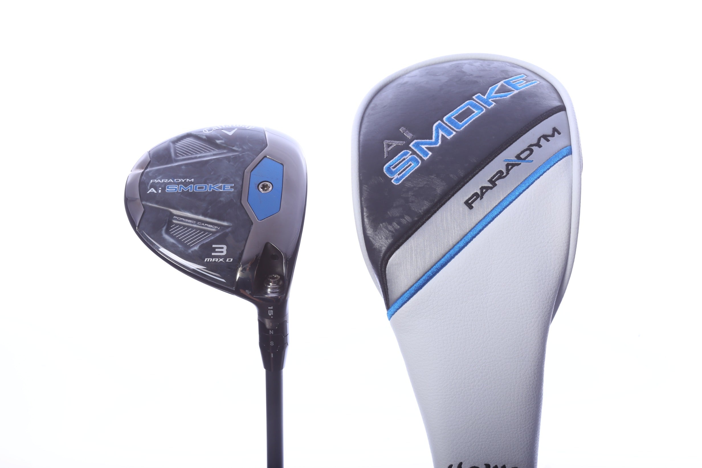 Used Callaway Paradym Ai Smoke MAX D 3-Wood - Right-Handed - 15 Degrees - Stiff Flex