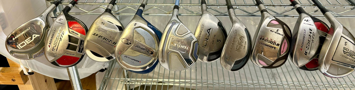 Wholesale Lot of 40 Golf Clubs - Adams Fairway Woods and Hybrids-Next Round