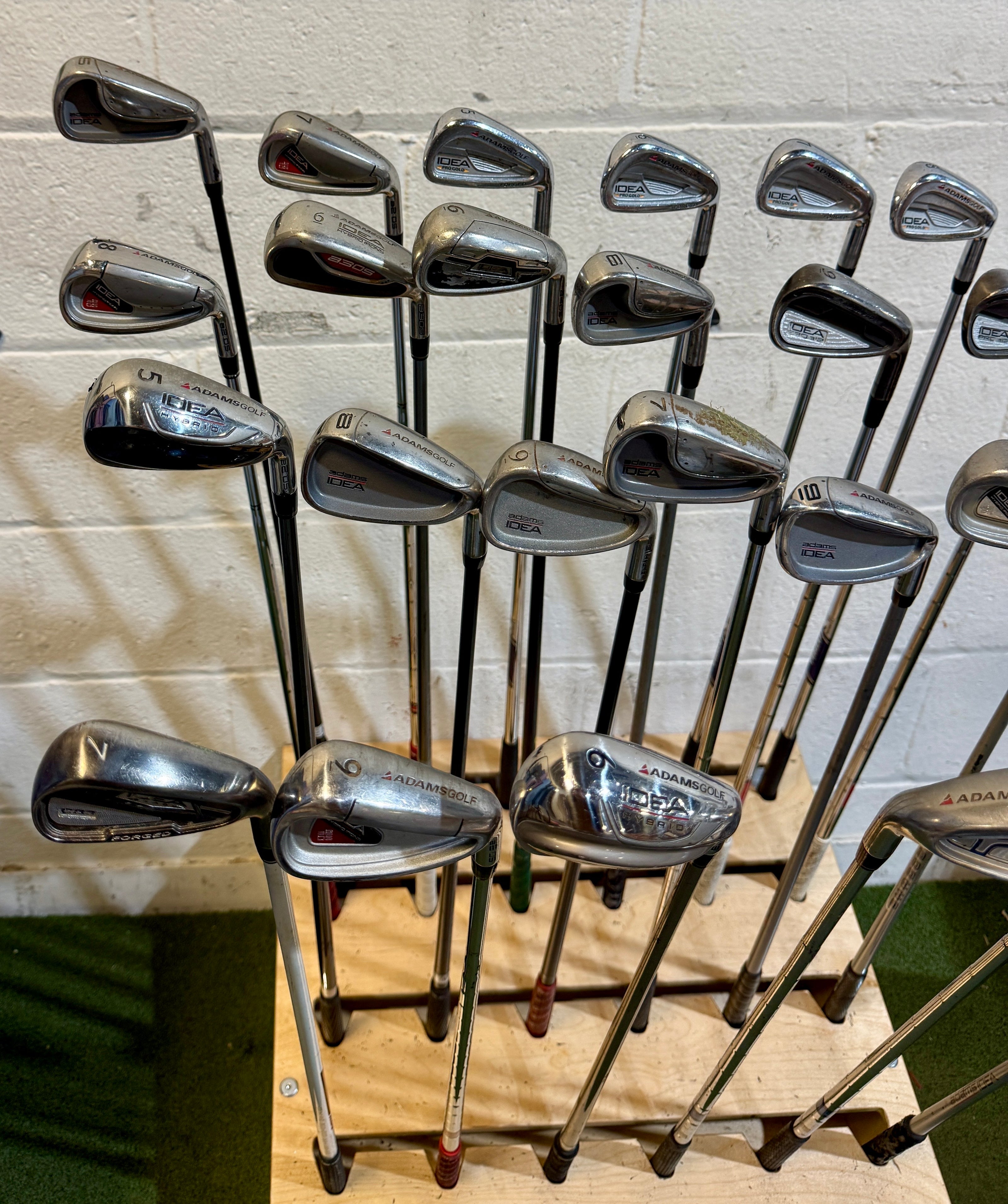 Wholesale Lot of 45 Golf Clubs - Adams Single Irons - RH/LH - Mixed Flexes-Next Round