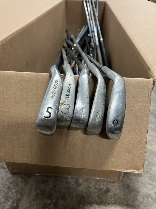Wholesale Lot of 50 Single Irons. Ram, Wilson, Top Flite, etc-Next Round