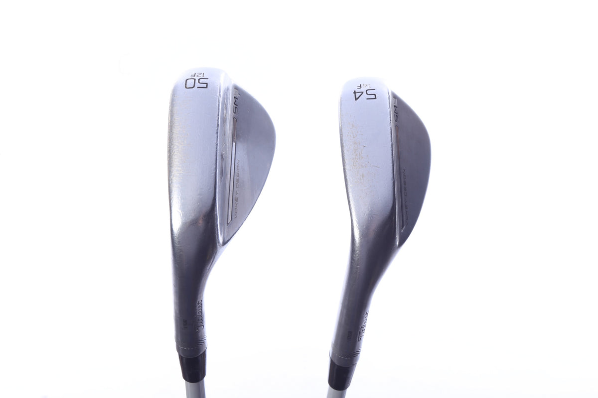 Used Titleist Vokey SM9 Tour Chrome Wedge Set - Left-Handed - 50*, 54* - Regular Flex