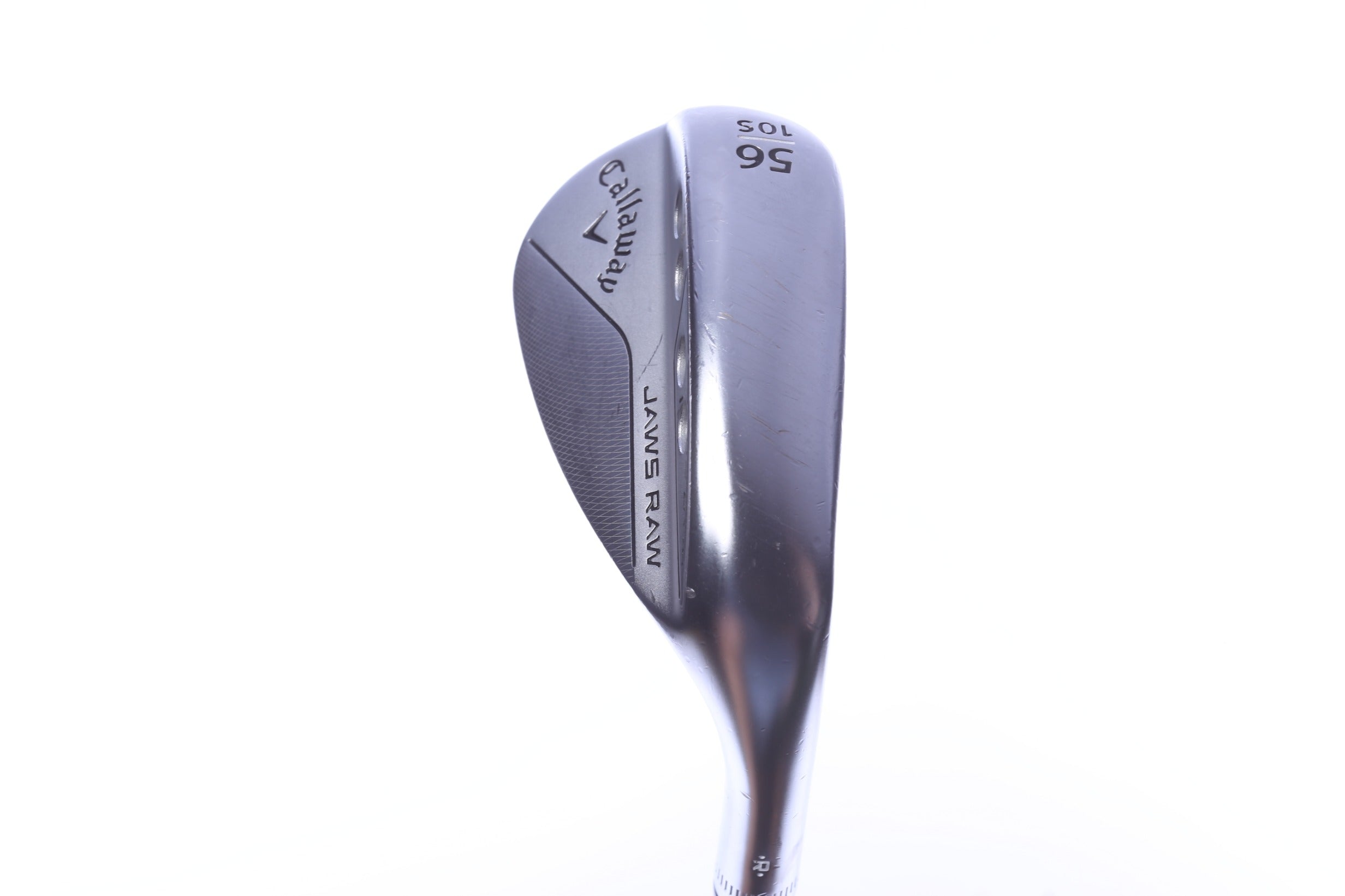 Used Callaway JAWS Raw Chrome Sand Wedge - Right-Handed - 56 Degrees - Wedge Flex