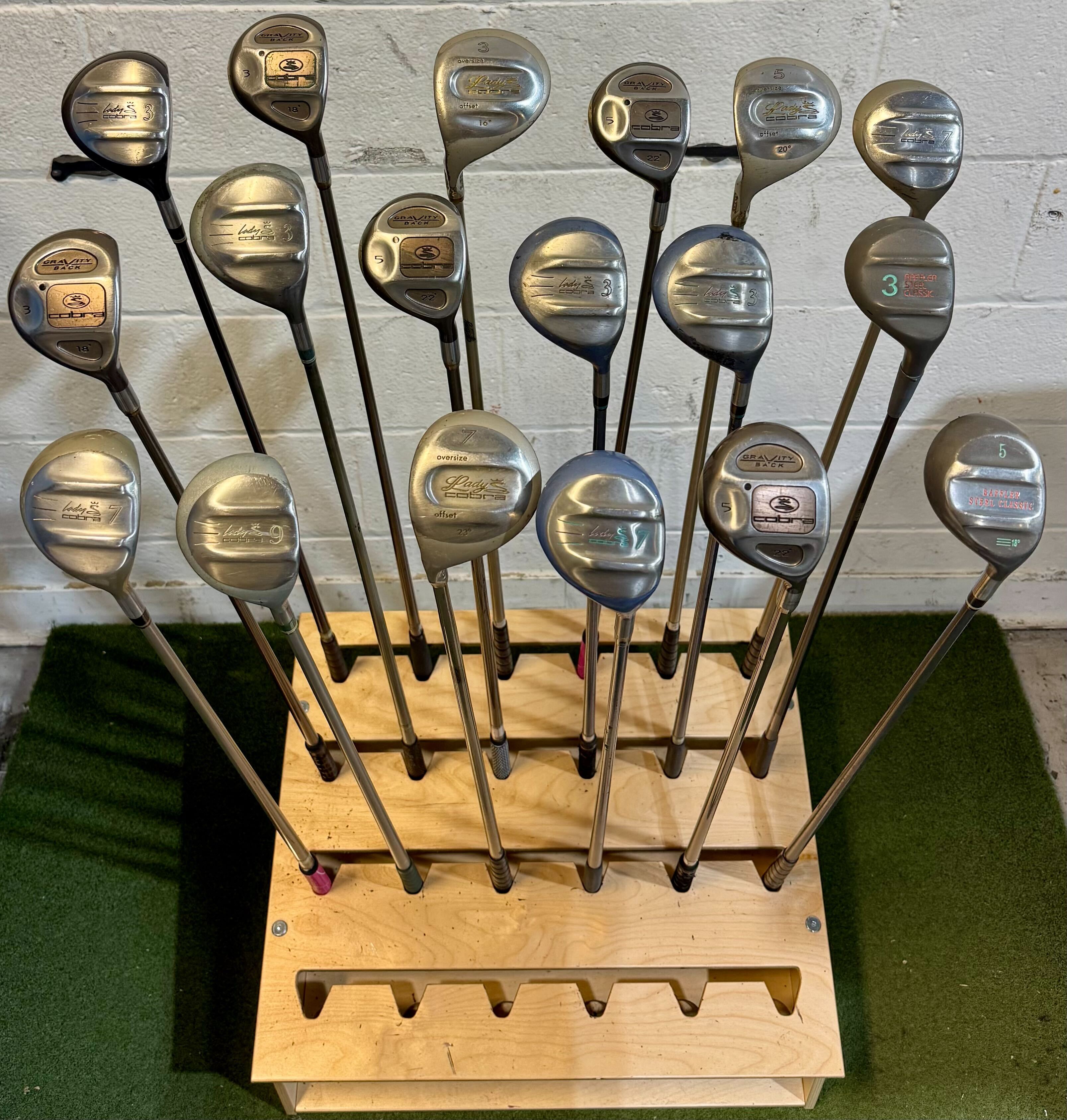 Wholesale Lot of 35 Golf Clubs - Cobra Fairway Woods - Ladies Flex-Next Round