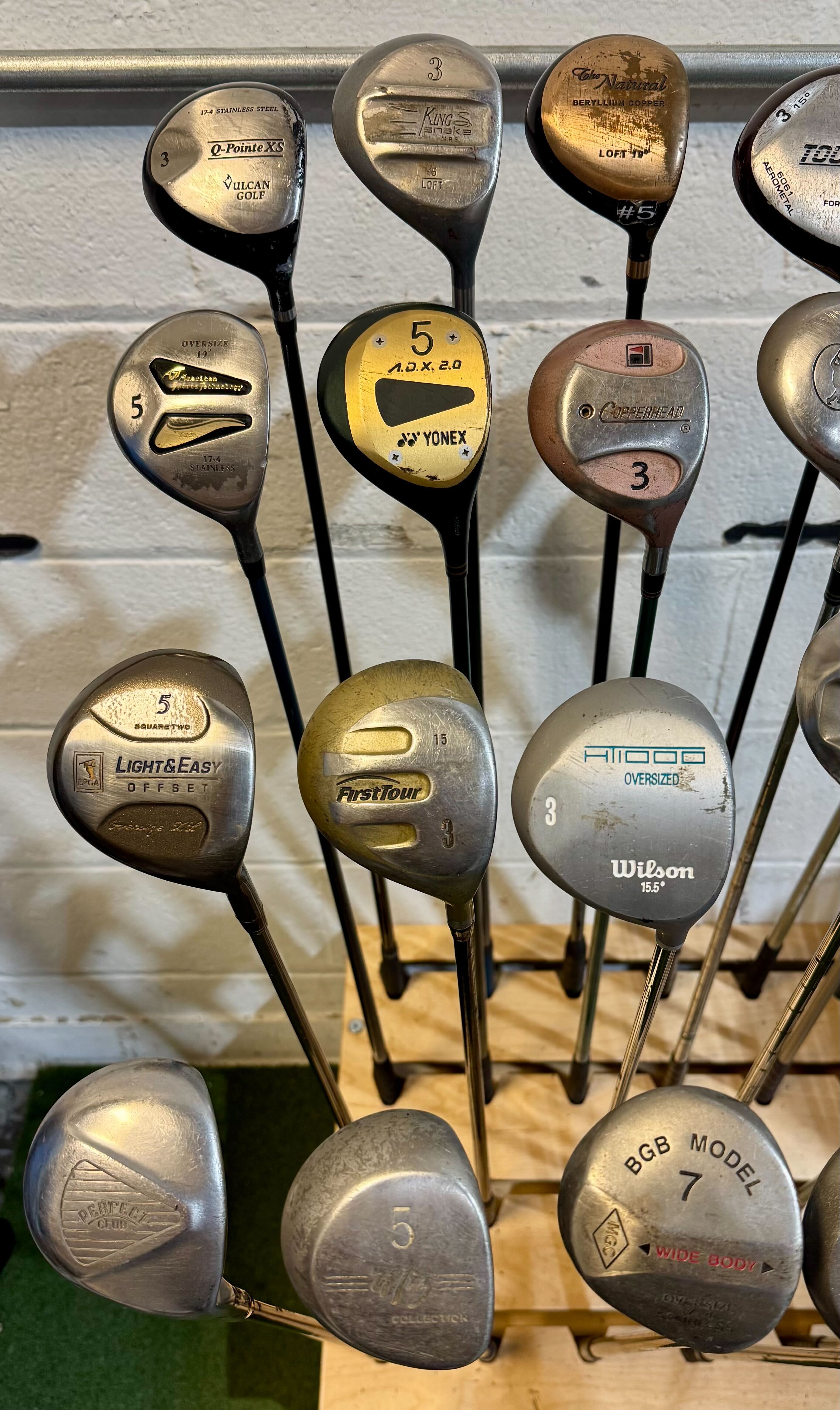 Wholesale Lot of 40 Golf Clubs - Assorted Fairway Woods - RH/LH - Mixed Flexes-Next Round