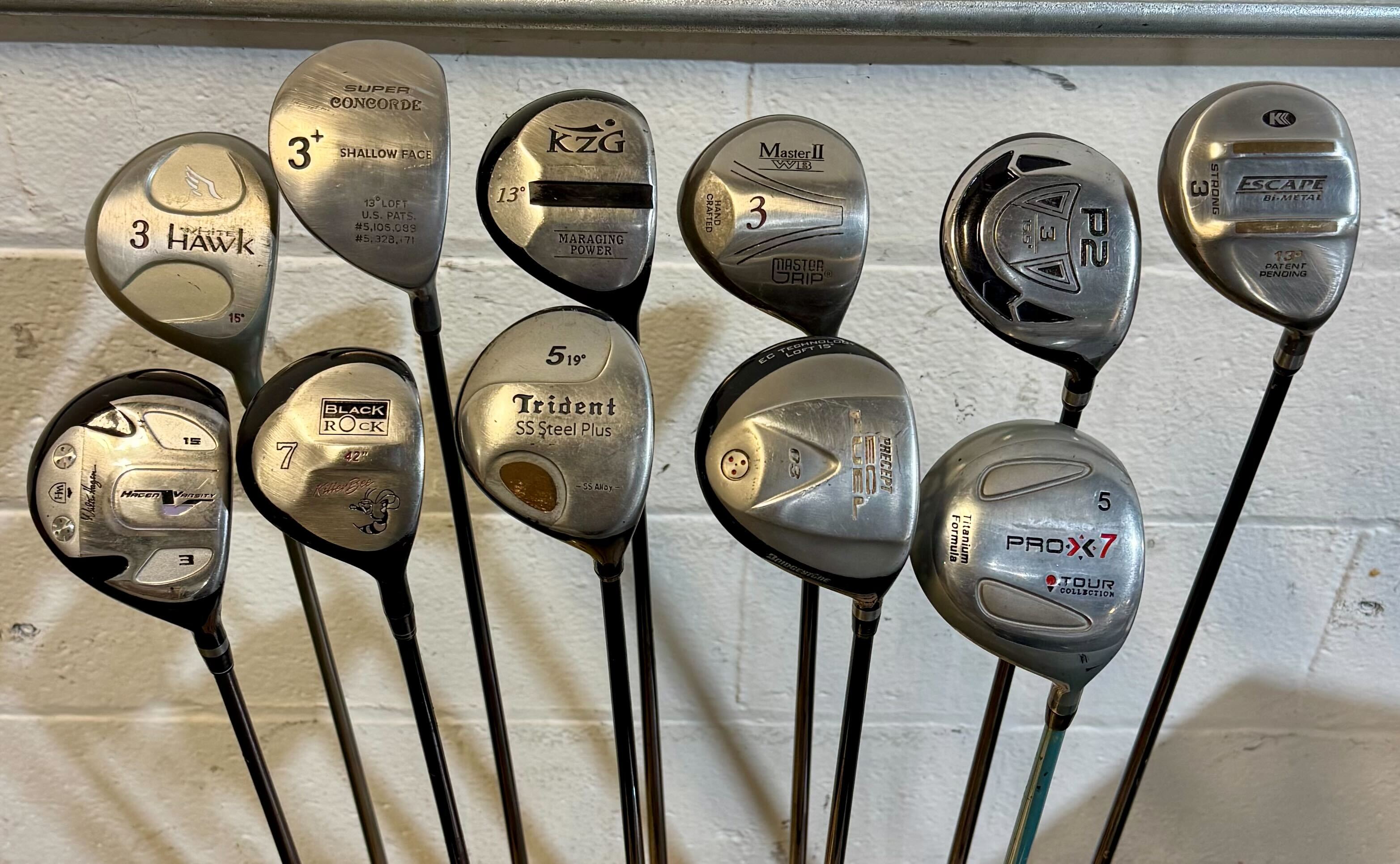 Wholesale Lot of 35 Golf Clubs - Assorted Fairway Woods - RH/LH - Mixed Flexes