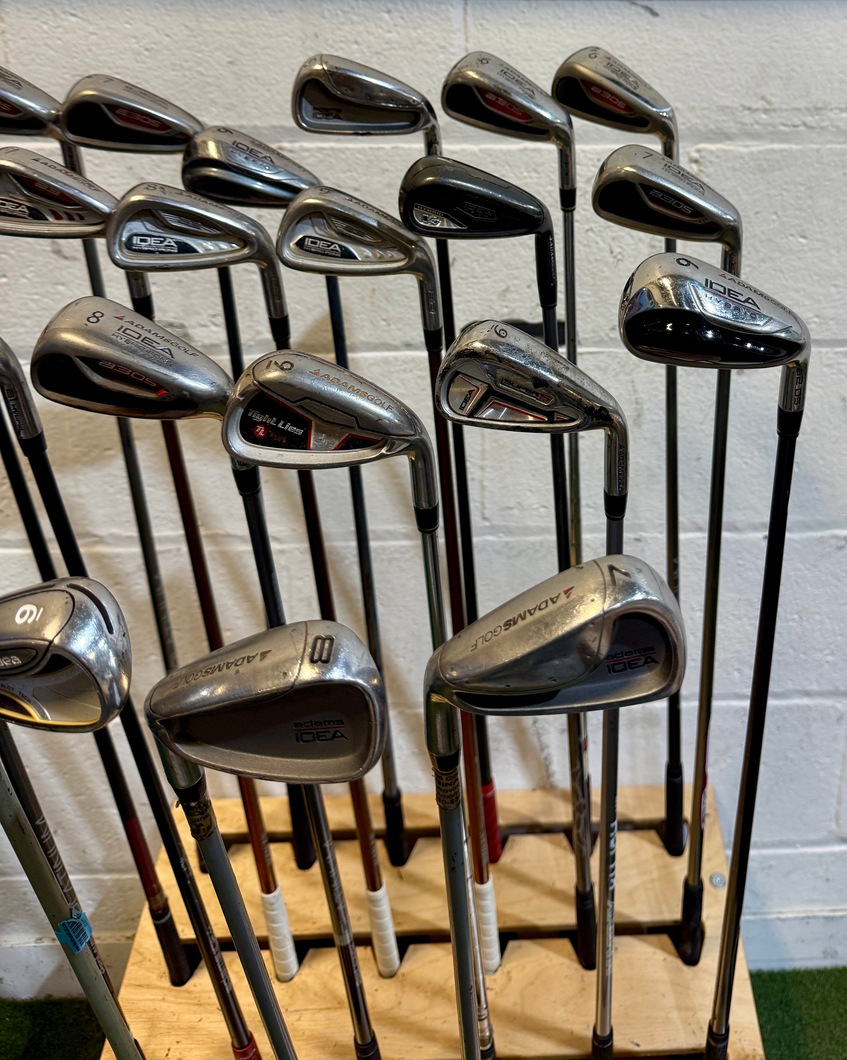 Wholesale Lot of 45 Golf Clubs - Adams Single Irons - RH/LH - Mixed Flexes-Next Round