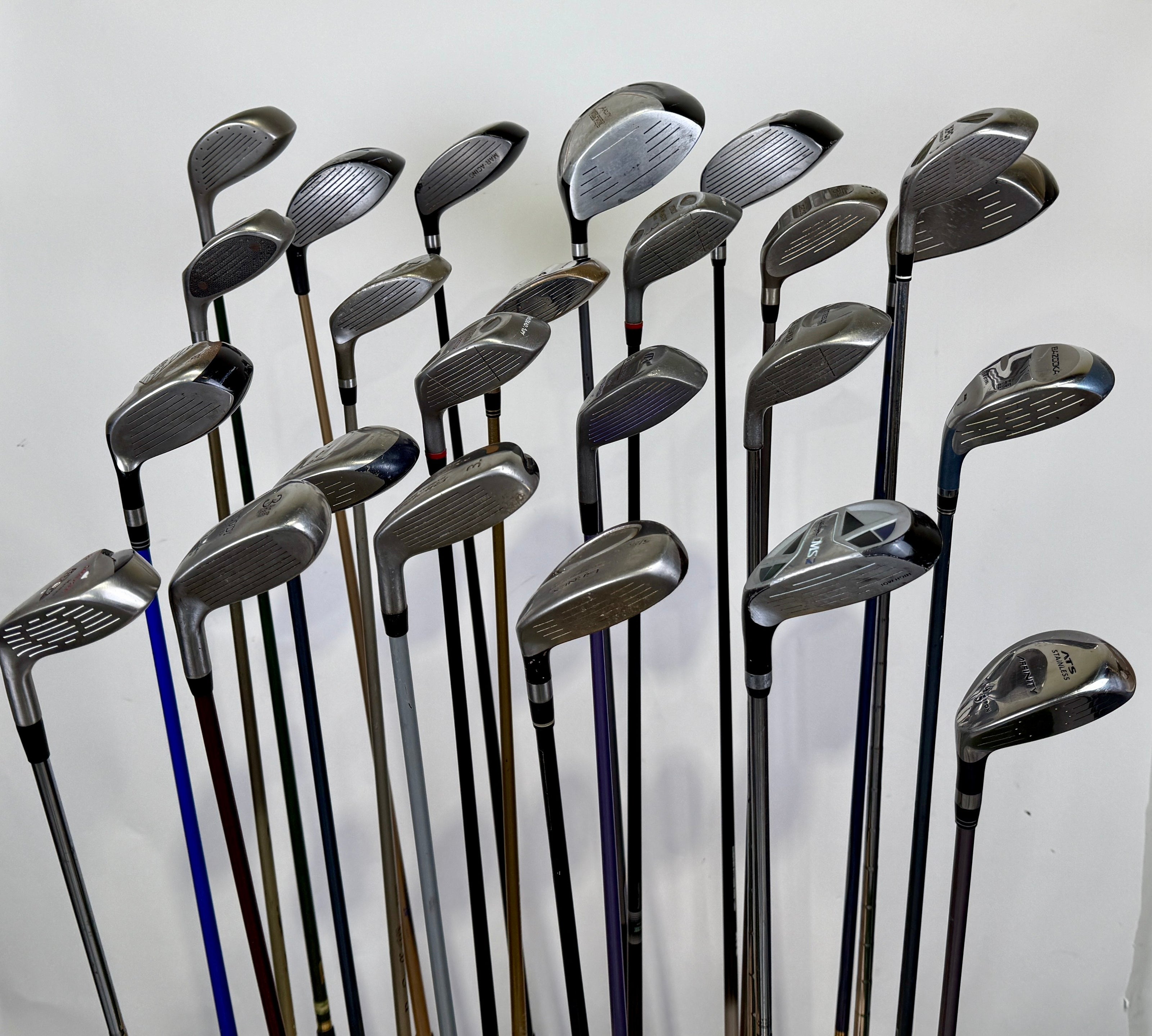 Wholesale Lot of 24 Golf Clubs -Drivers, Fairway, and Hybrids Assorted-Next Round