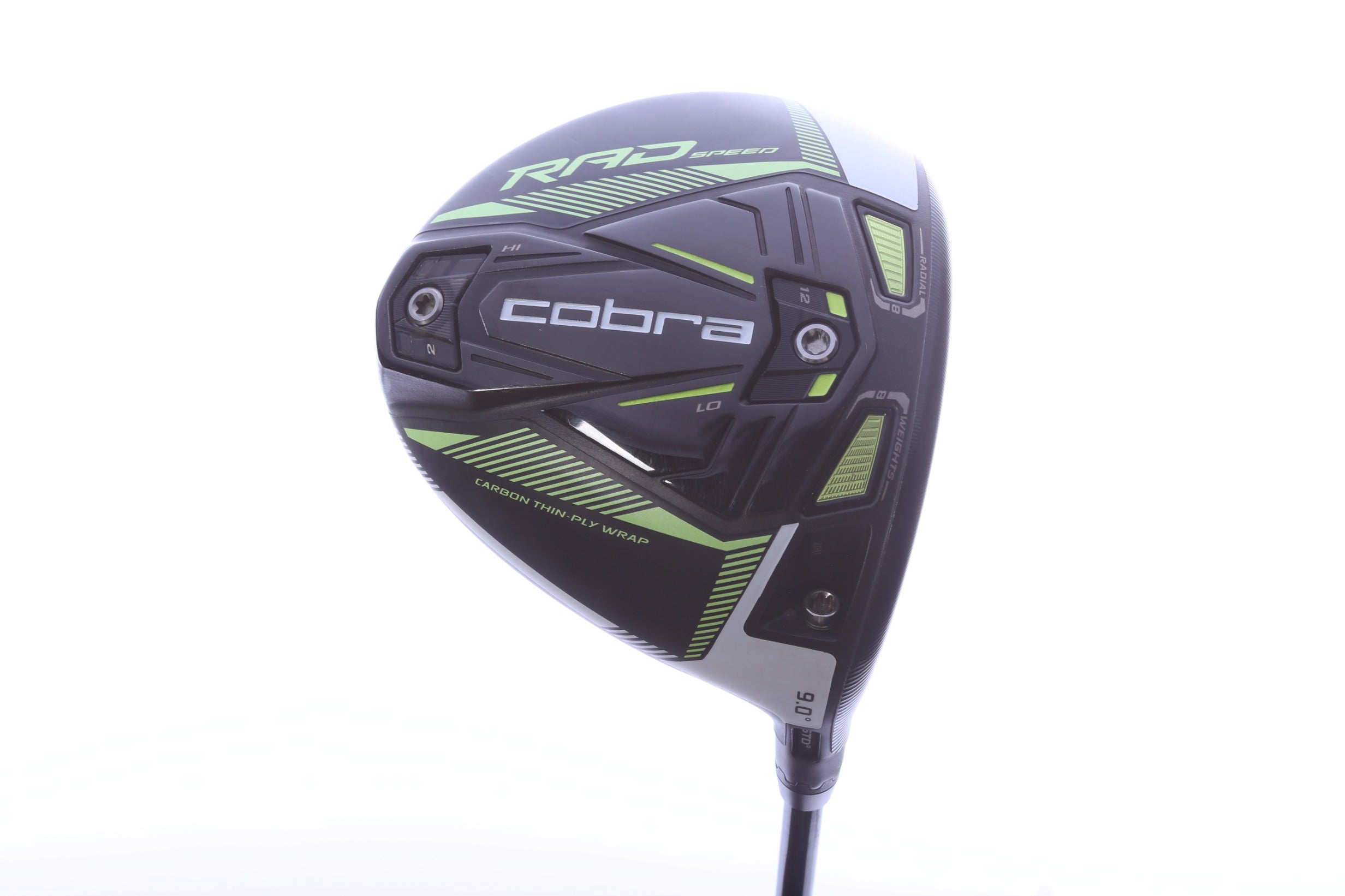 Used Cobra RAD Speed Driver - 9 Degrees - Extra Stiff Flex Project X HZRDUS Smoke RDX - Right-Handed