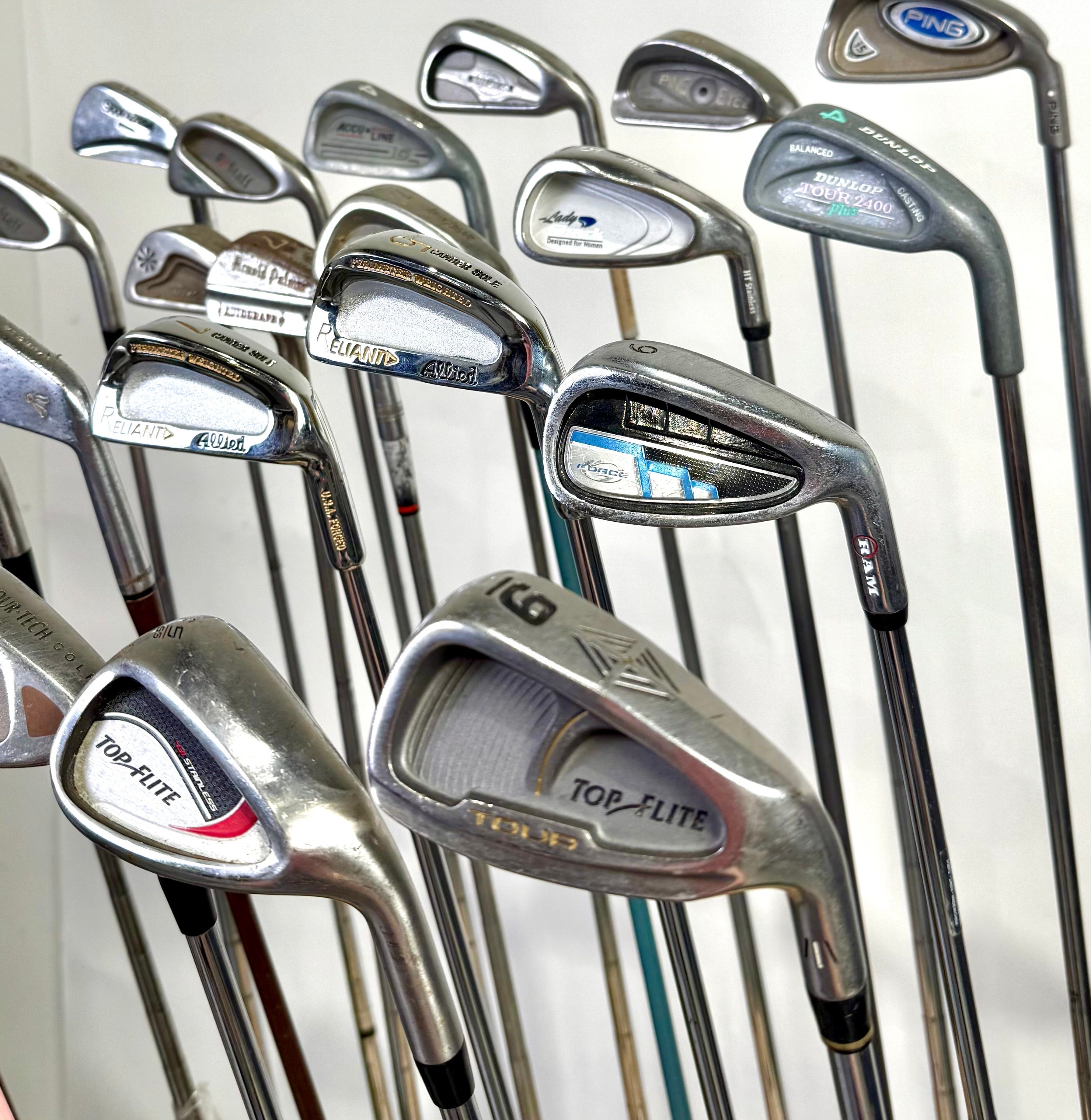 Wholesale Lot of 24 Golf Clubs - Right Handed - Assorted Irons and Wedges-Next Round