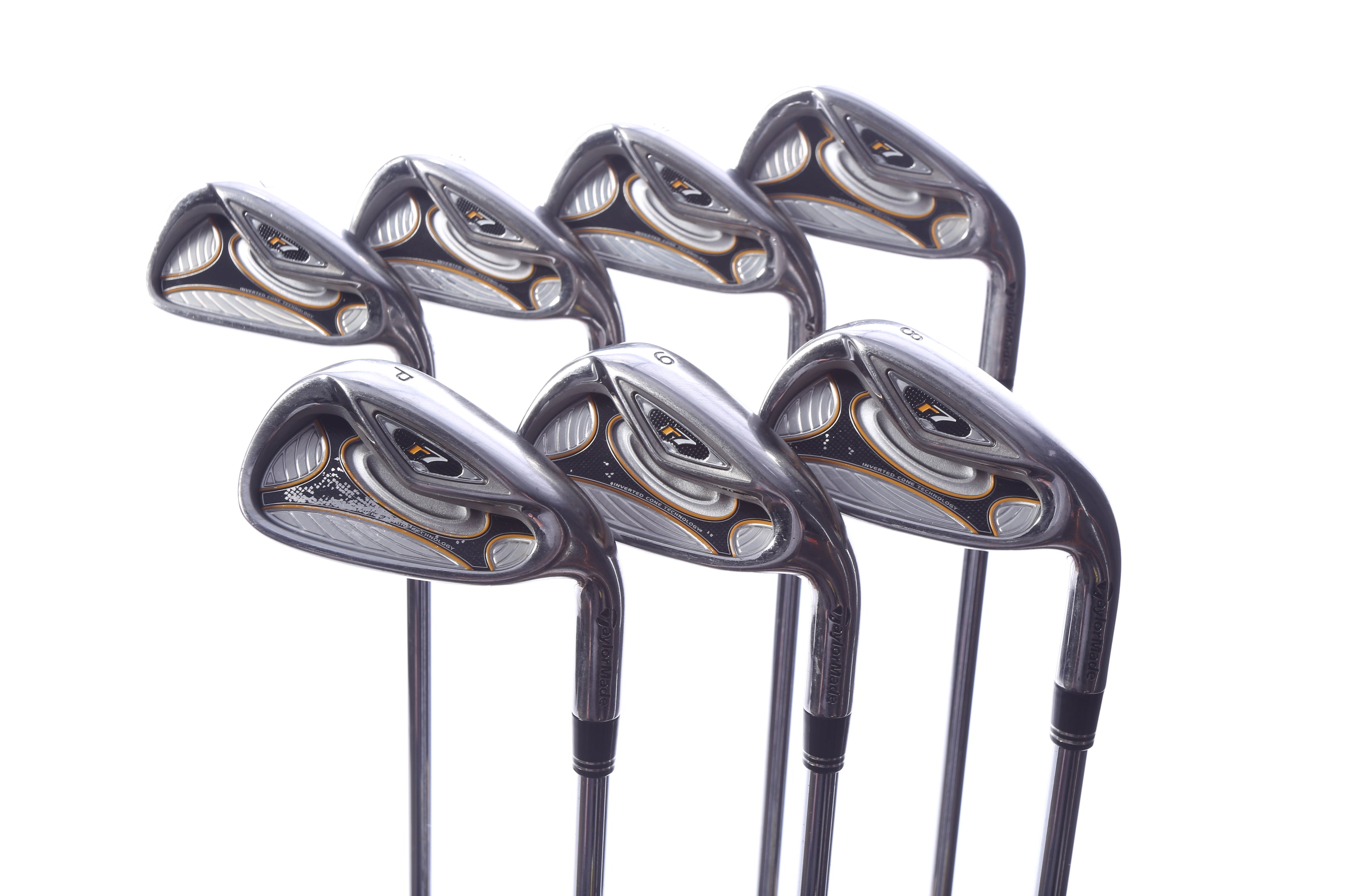 Used TaylorMade r7 Iron Set - Right-Handed - 4-PW - Stiff Flex