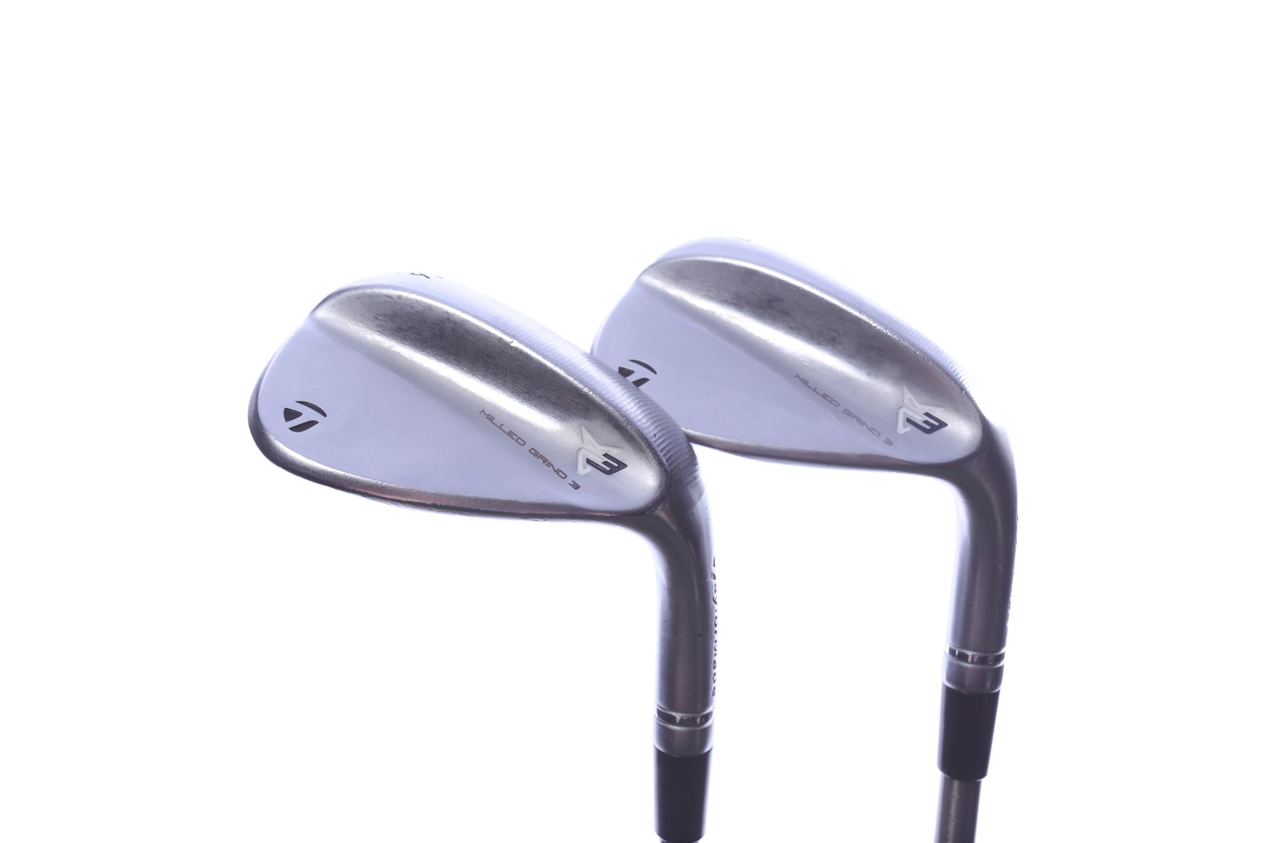 Used TaylorMade Milled Grind 3 Chrome Wedge Set - Right-Handed - 52*, 56* - Stiff Flex