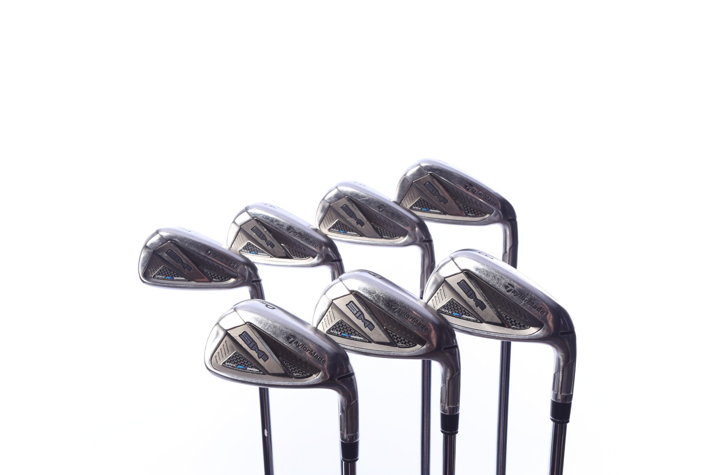 Used TaylorMade SIM2 MAX Iron Set - Right-Handed - 4-PW - Stiff Flex