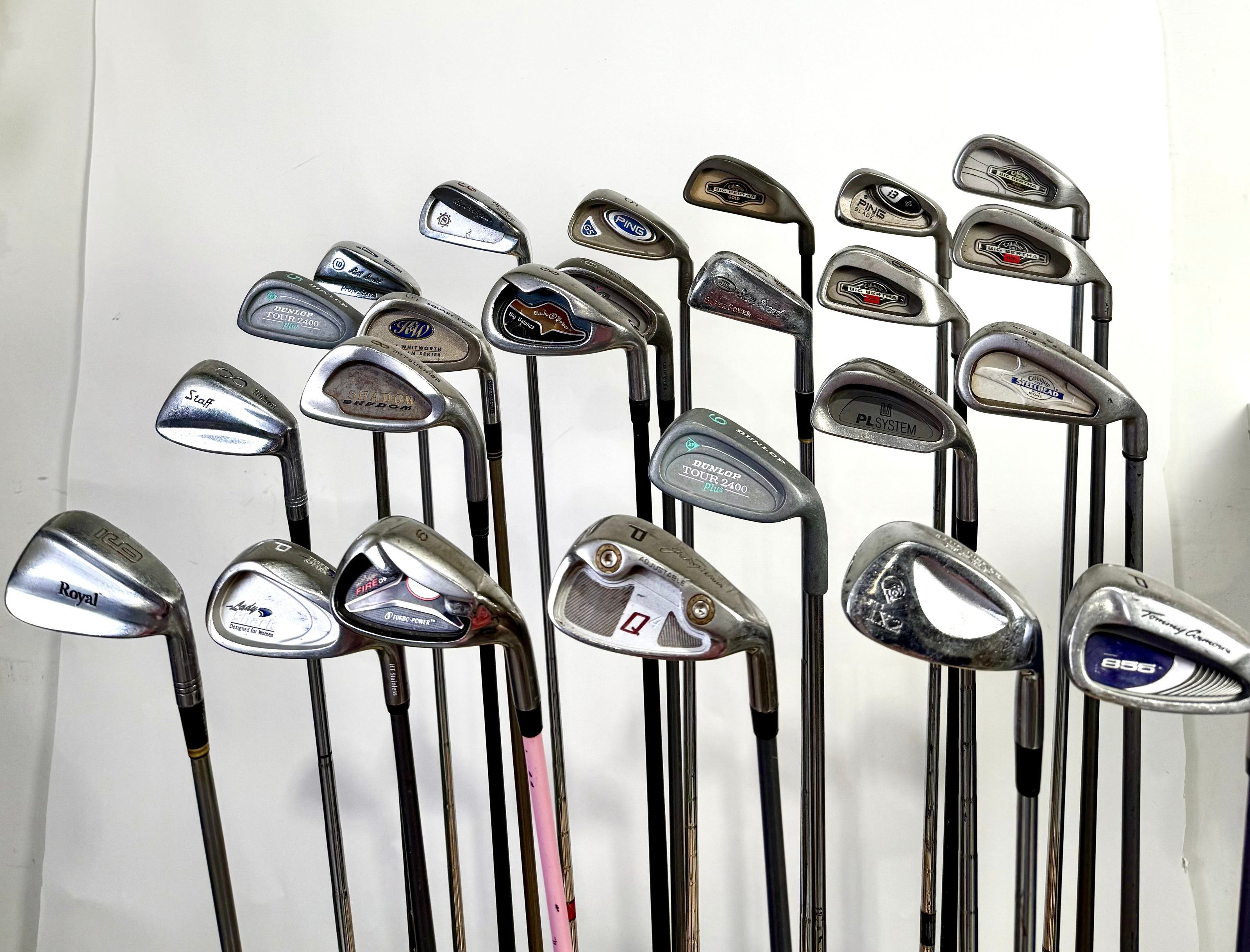 Wholesale Lot of 24 Golf Clubs - Right Handed -Assorted Irons and Wedges-Next Round