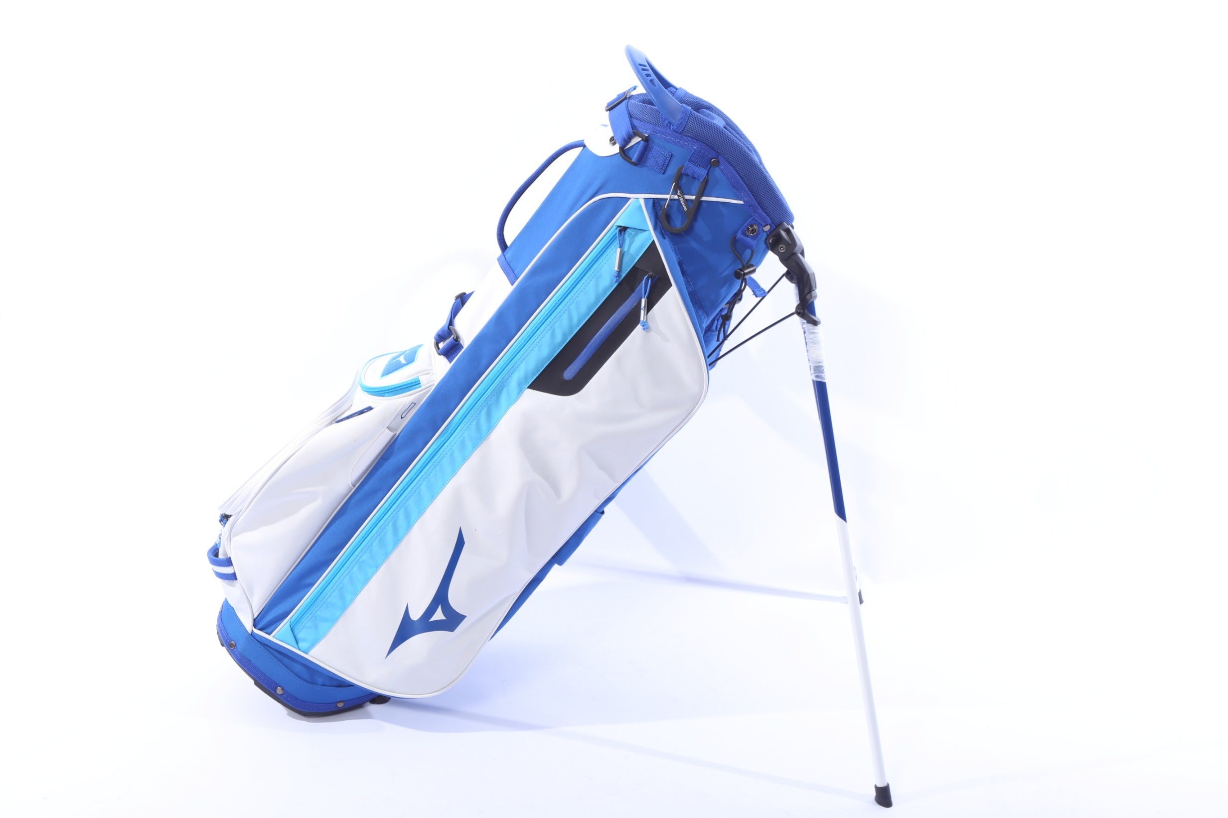 Used Mizuno 2022 BR-D3 Multicolor Stand Bag - 4-Way - 6 Pockets - Rain Cover Included-Next Round