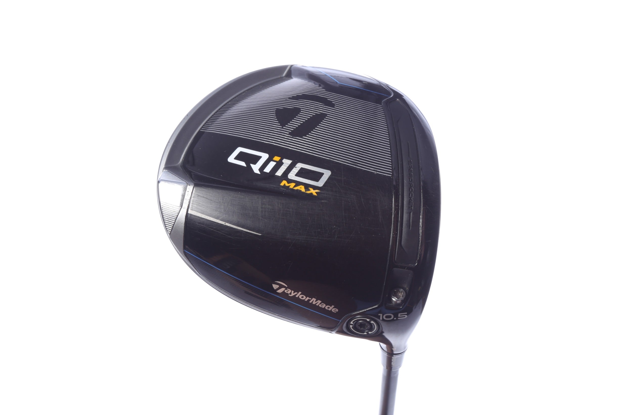 Used TaylorMade Qi10 MAX Driver - 10.5 Degrees - Stiff Flex Mitsubishi Tensei 1K Black - Right-Handed