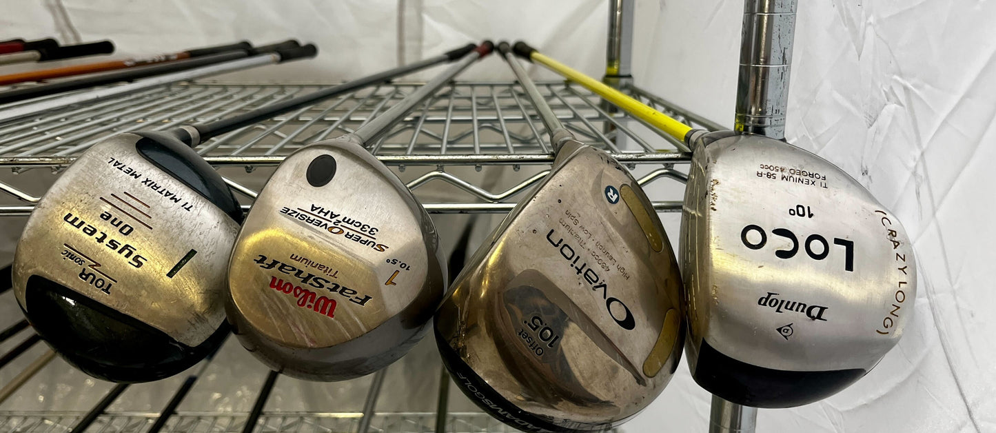 Wholesale Lot of 20 Golf Clubs - Off-Brand Drivers-Next Round