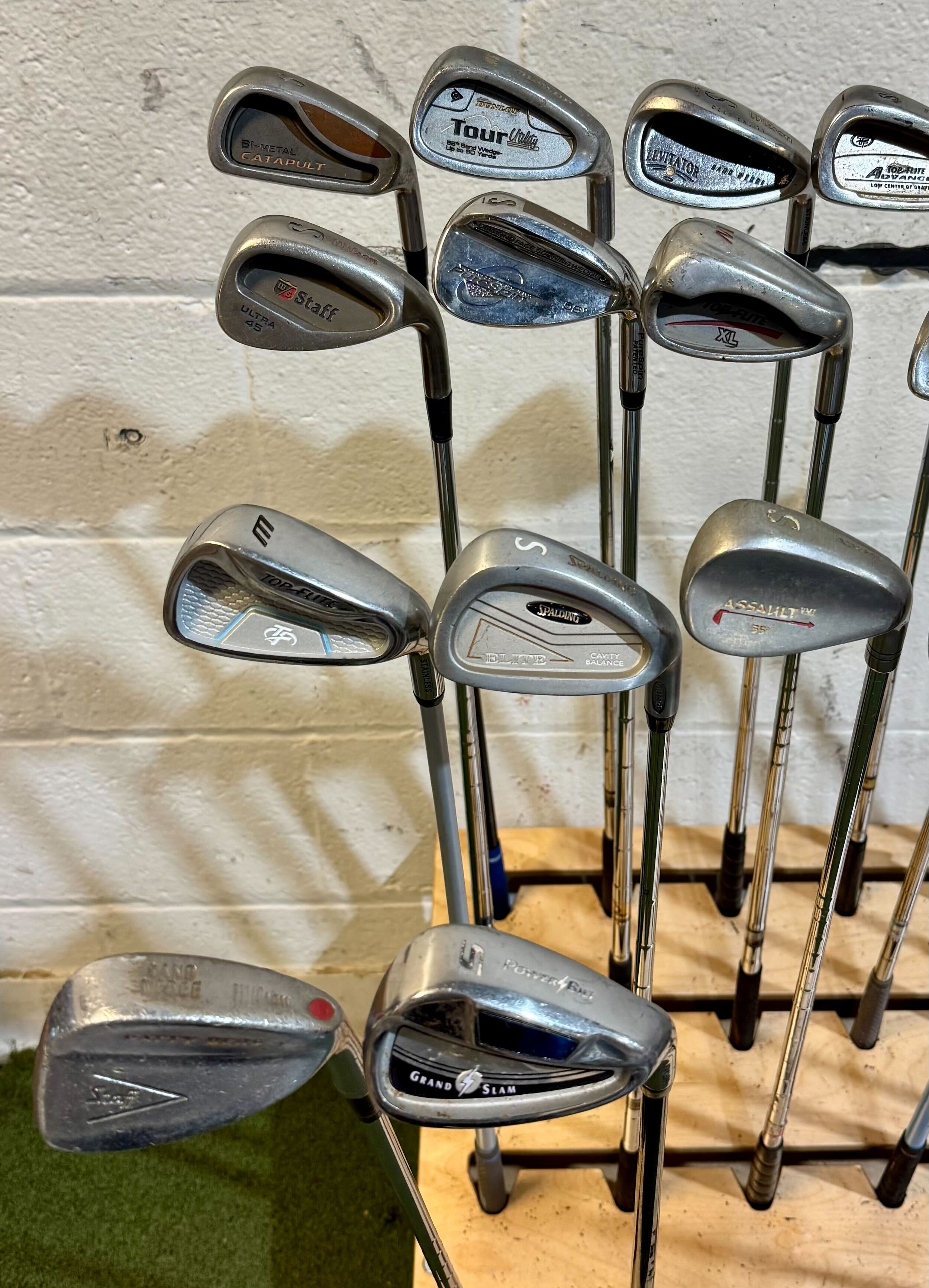 Wholesale Lot of 45 Golf Clubs - Assorted Wedges - RH/LH - Various Flexes-Next Round