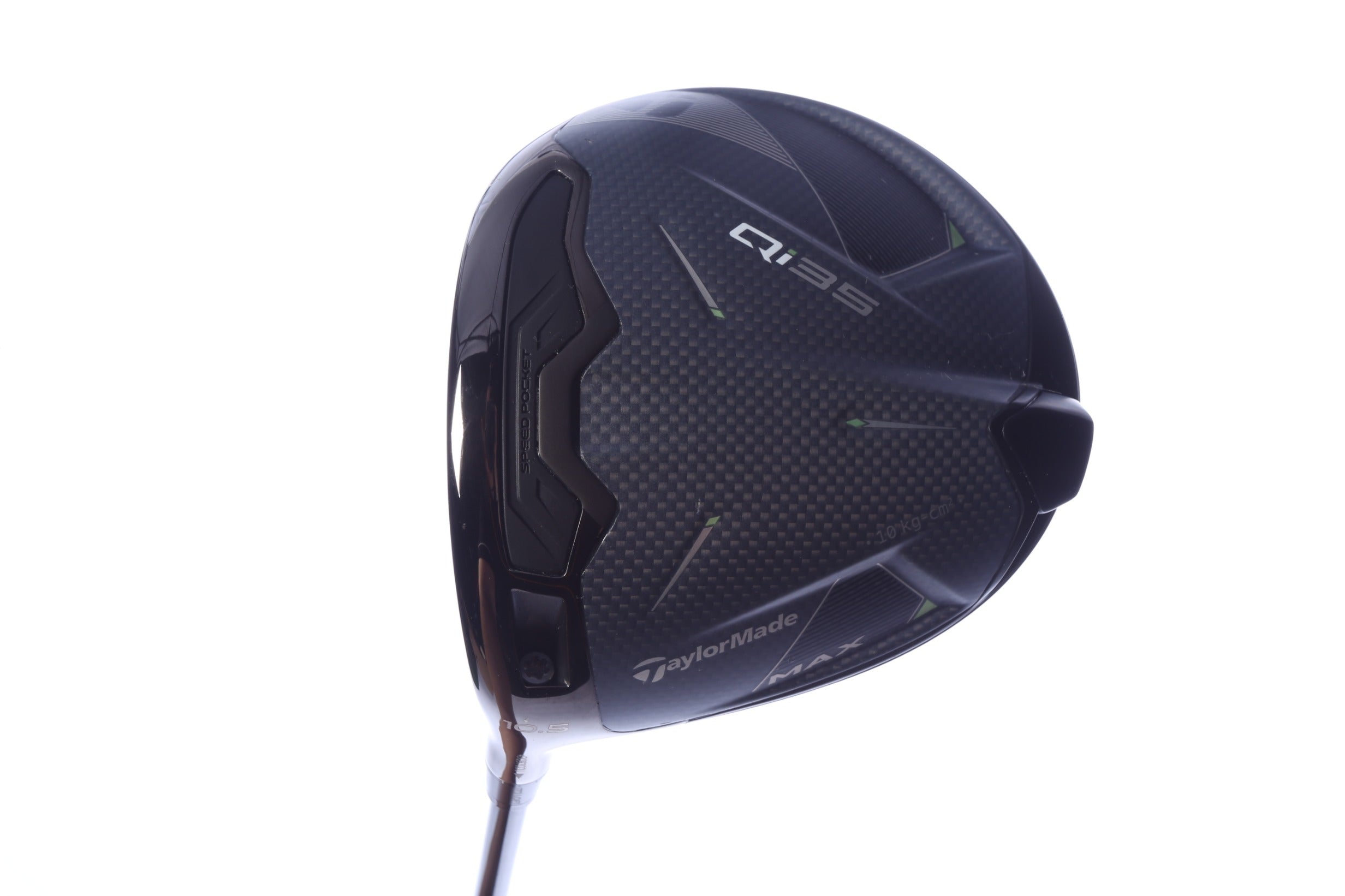 Used TaylorMade Qi35 MAX Driver - 10.5 Degrees - Stiff Flex Project X Hzrdus Smoke RDX Red - Left-Handed
