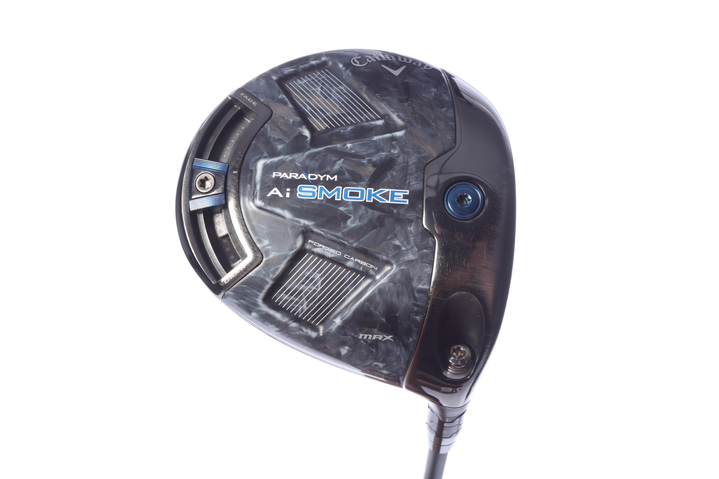 Used Callaway Paradym Ai Smoke MAX Driver - 9 Degrees - Stiff Flex Aldila NV Series Green - Right-Handed