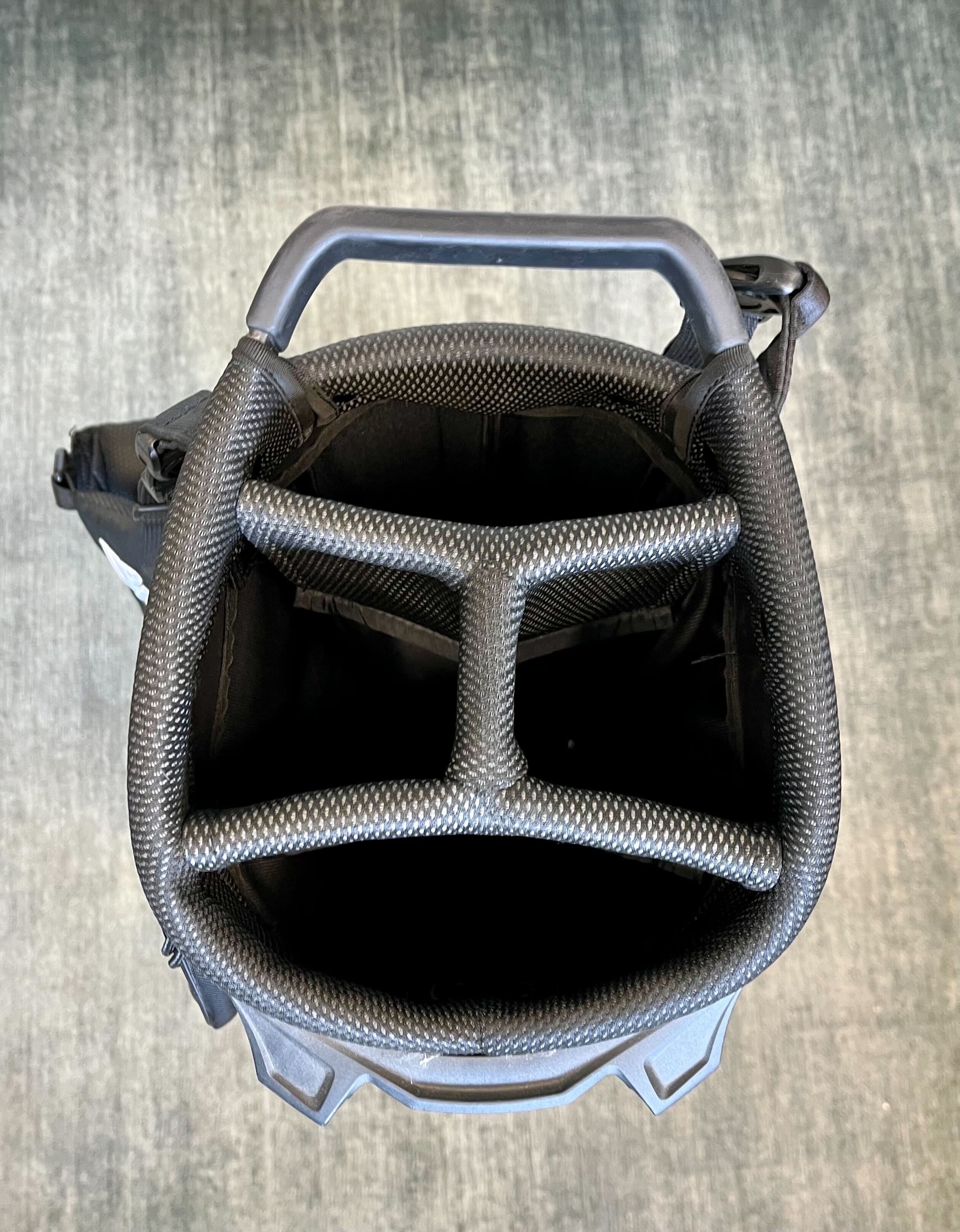 NEW PXG Carry/Stand Bag Black 4 Dividers/5 pockets with Strap and Rain Cover-Next Round