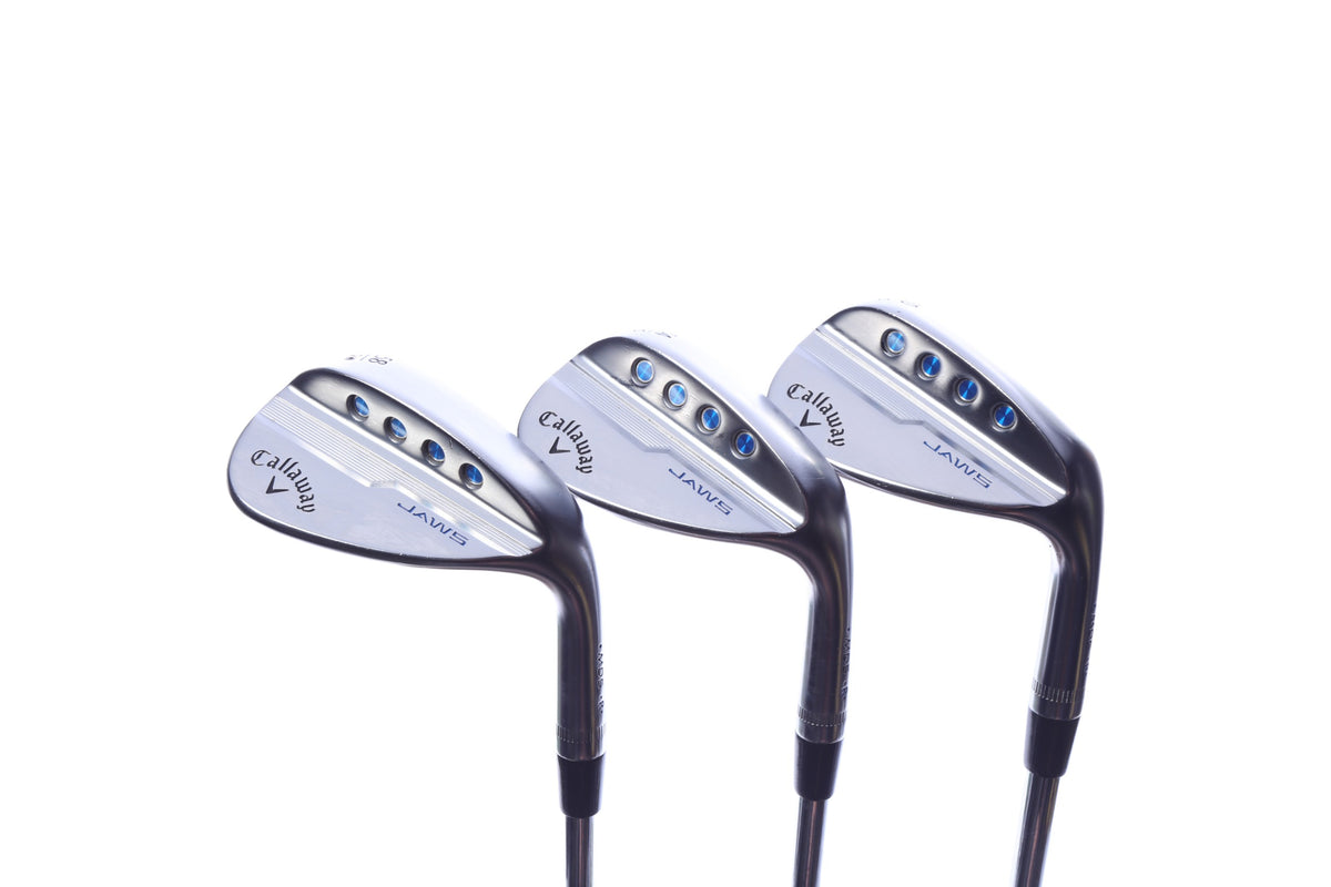 Used Callaway JAWS MD5 Chrome Wedge Set - Right-Handed - 50*, 54*, 58* - Wedge Flex