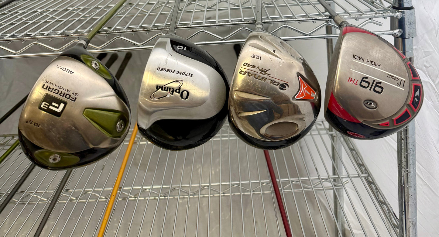Wholesale Lot of 20 Golf Clubs - Assorted Drivers-Next Round