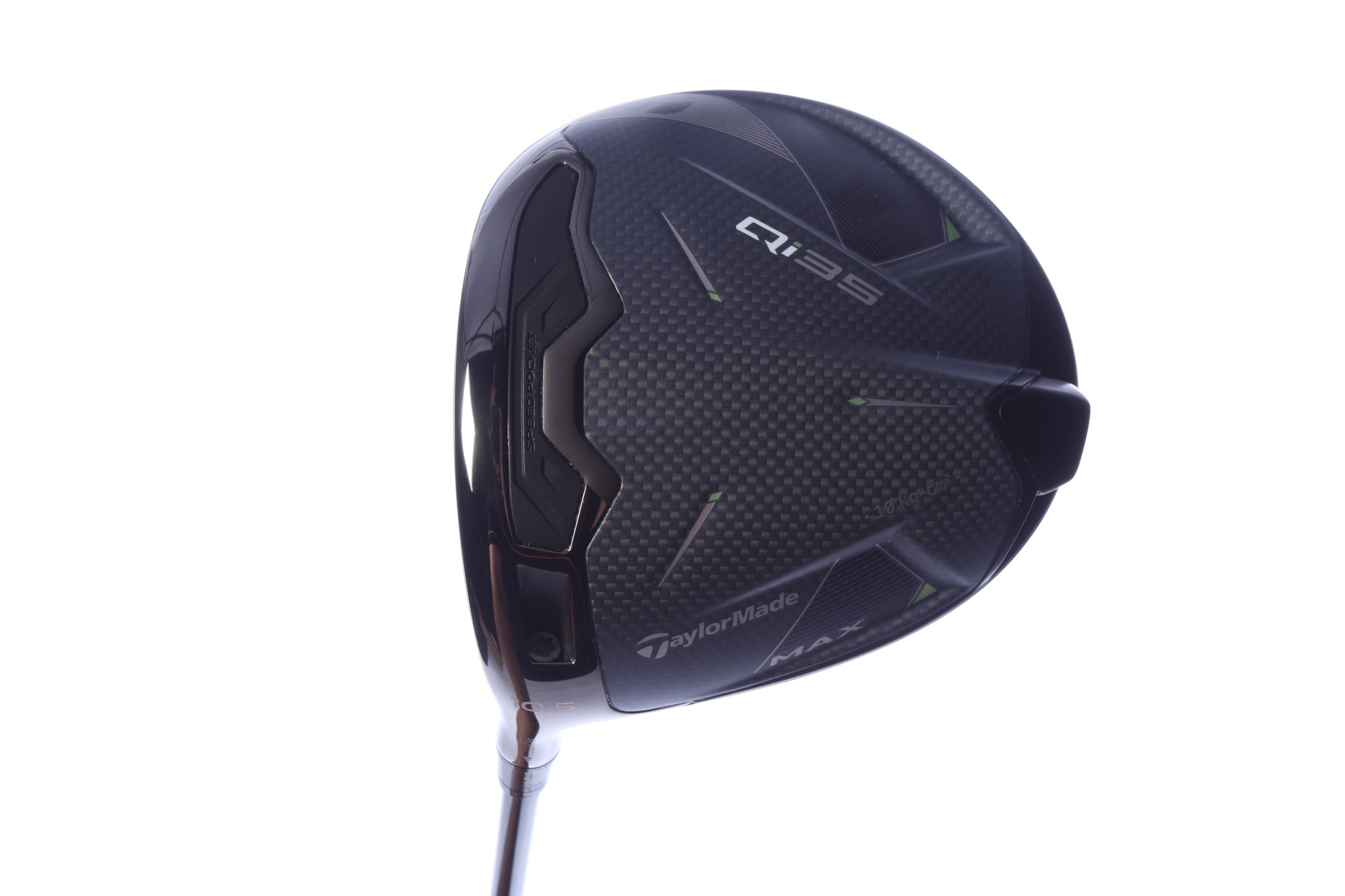 Used TaylorMade Qi35 MAX Driver - 10.5 Degrees - Stiff Flex Project X HZRDUS SMOKE Red RDX - Left-Handed