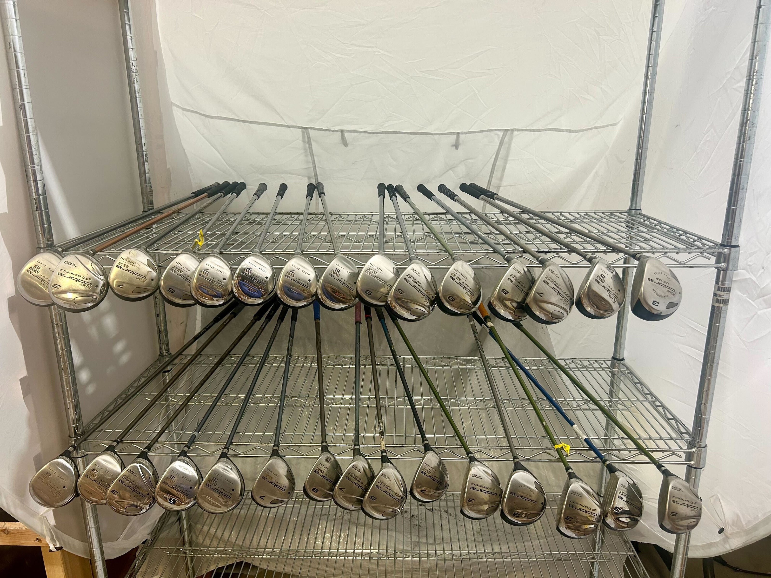 Wholesale Lot of 30 Golf Clubs - ALL Right-Handed - Cobra Speed Offset Woods-Next Round