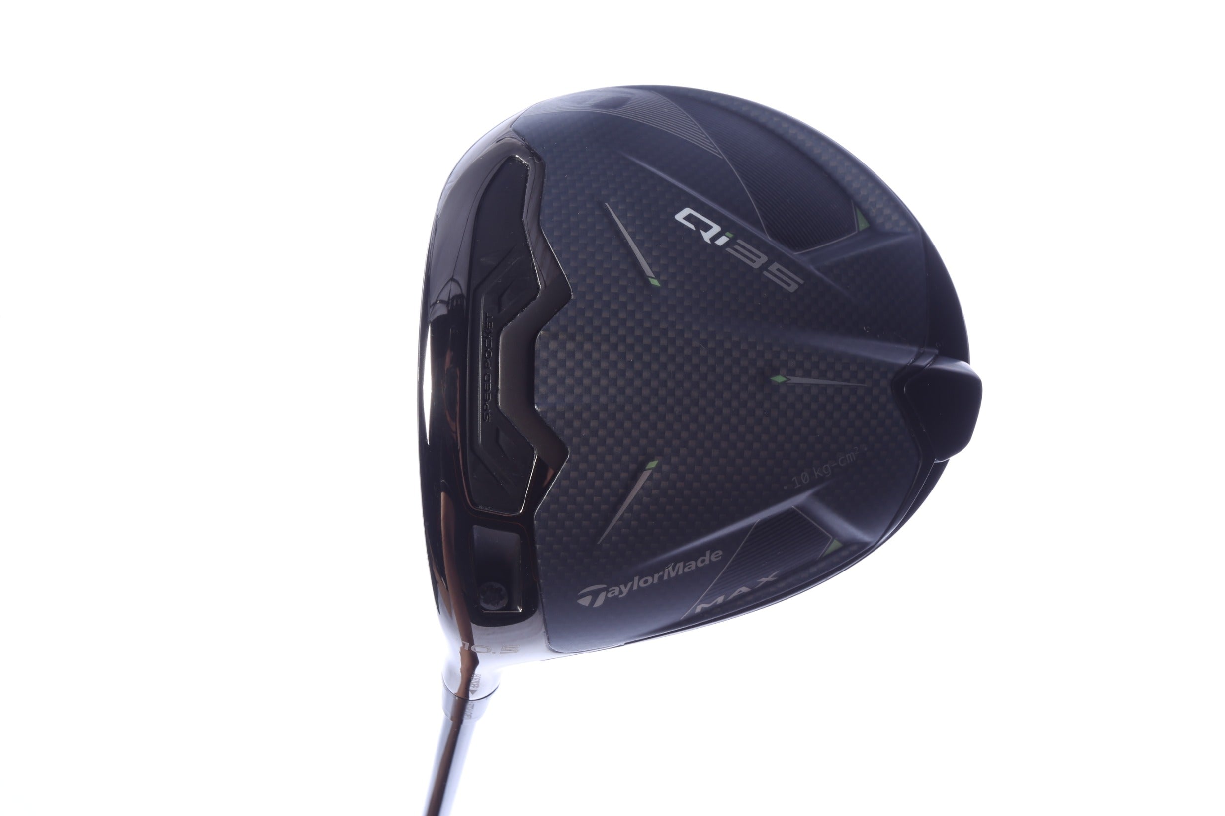 Used TaylorMade Qi35 MAX Driver - 10.5 Degrees - Stiff Flex Project X Hzrdus Smoke RDX Red - Left-Handed