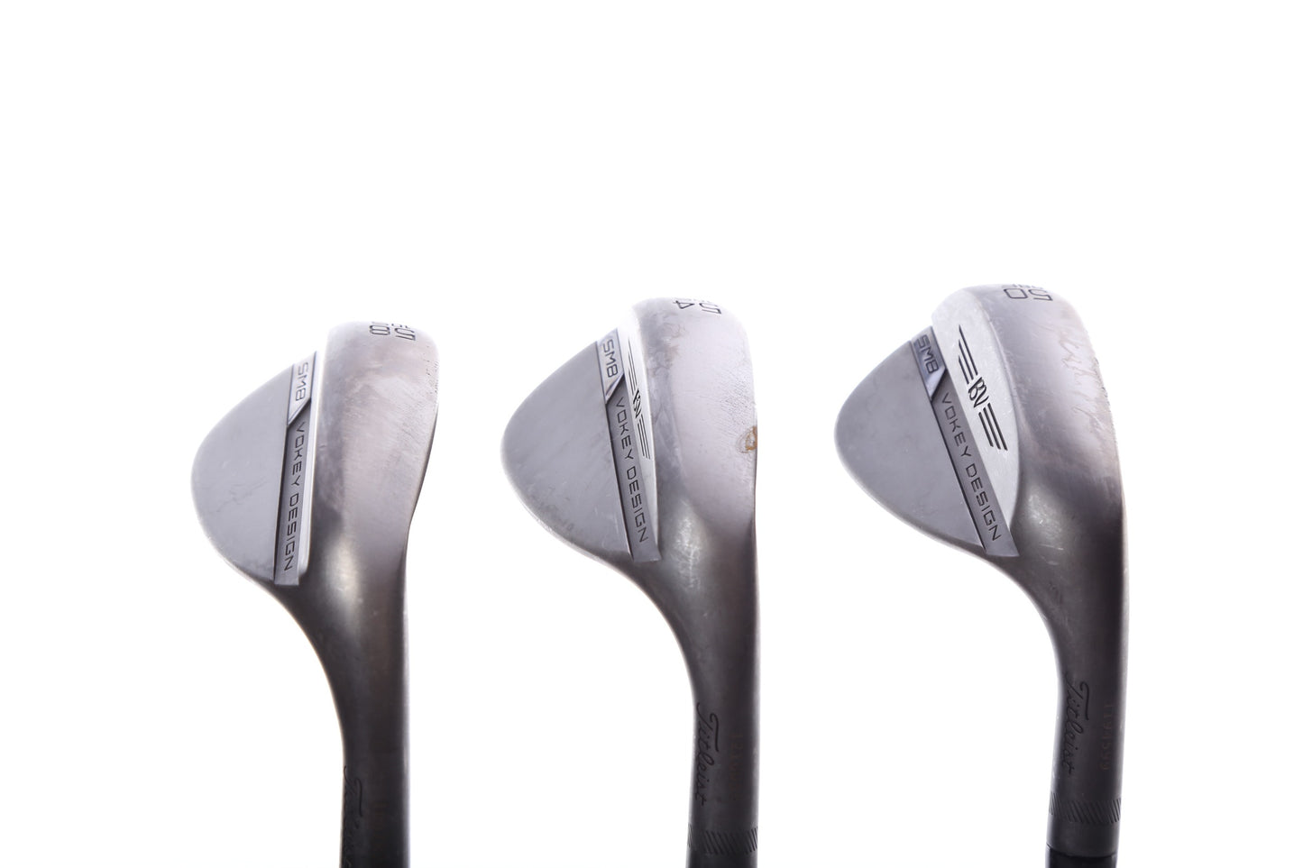 Used Titleist Vokey SM8 Jet Black Wedge Set - Right-Handed - 50*, 54*, 58* - Stiff Flex-Next Round