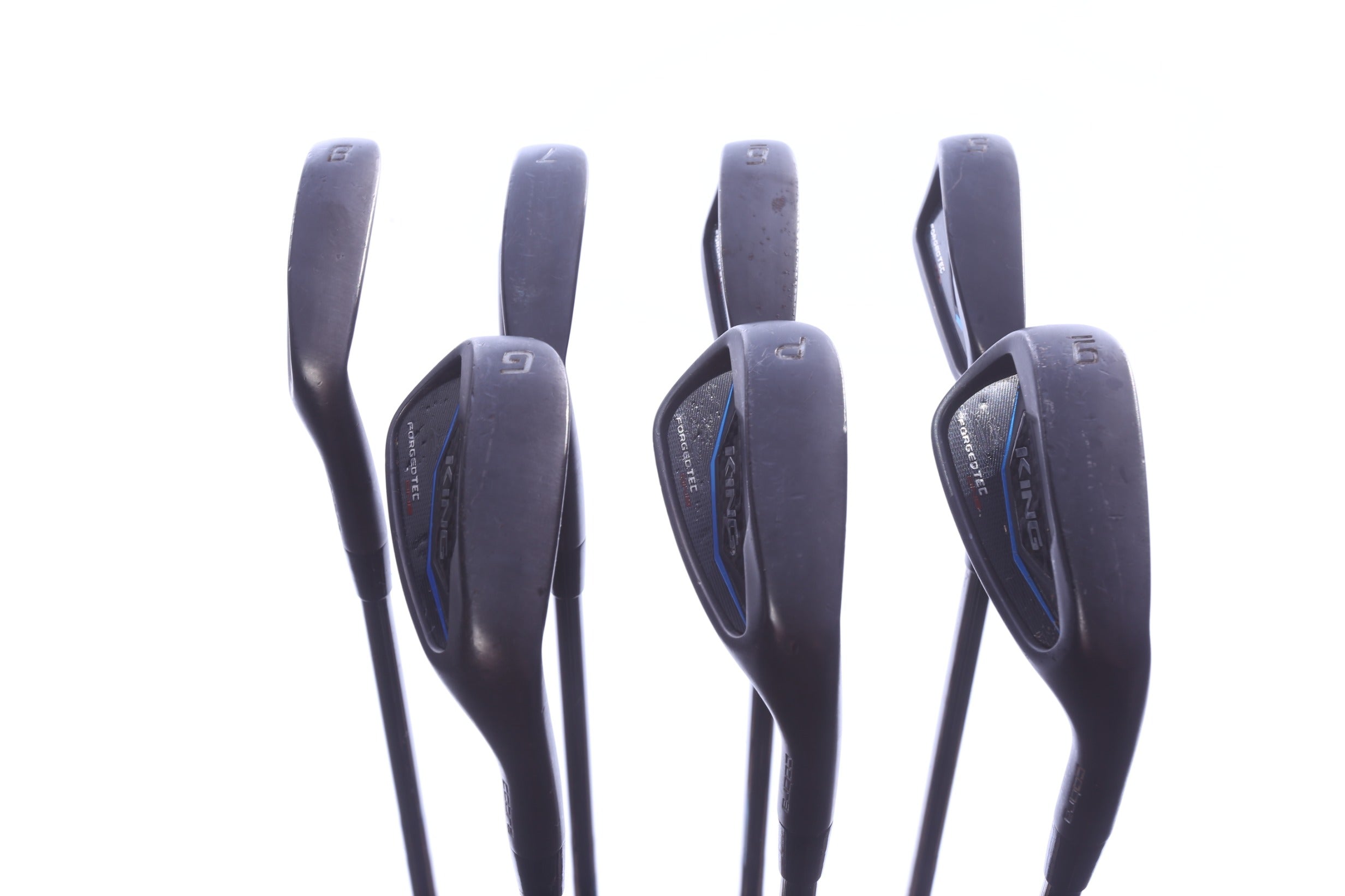 Used Cobra King Forged TEC One Black Iron Set - Right-Handed - 5-PW, GW - Extra Stiff Flex