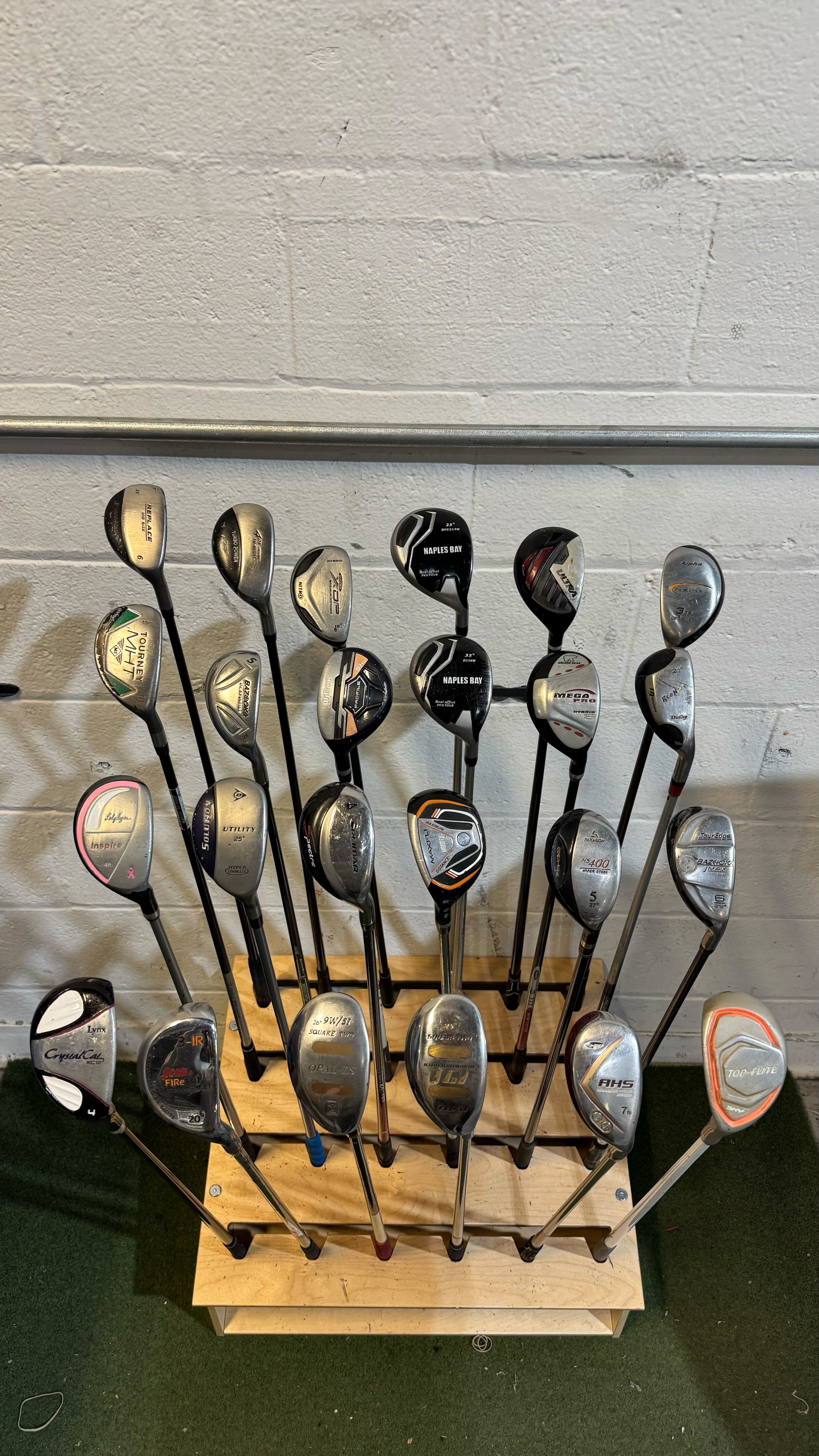 Wholesale Lot of 40 Golf Clubs - Assorted Hybrids-Next Round