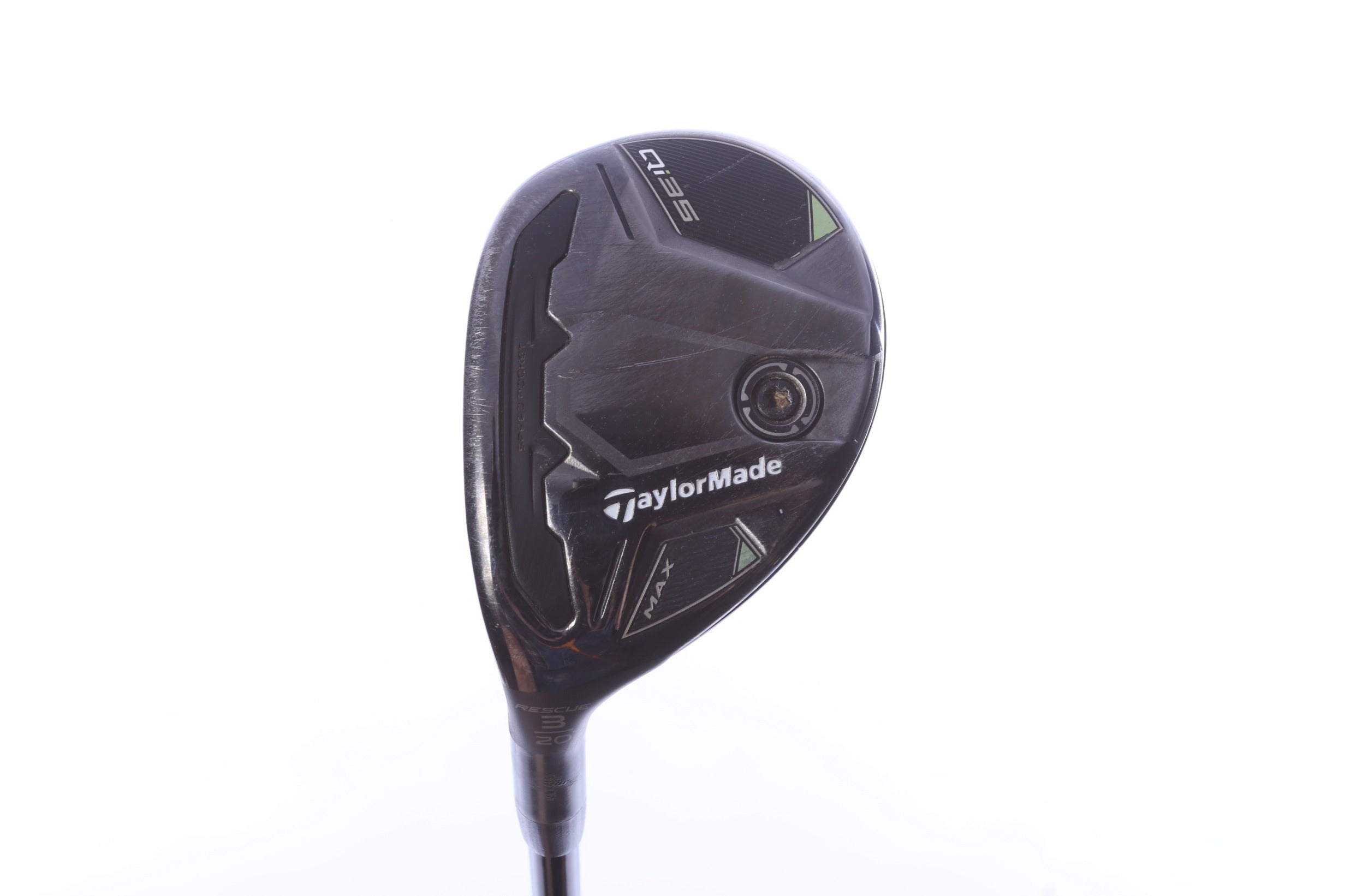Used TaylorMade Qi35 MAX Rescue 3H Hybrid - Left-Handed - 20 Degrees - Regular Flex-Next Round