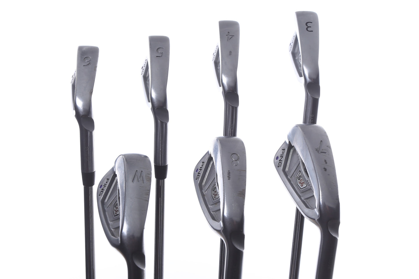 Used Ping S56 Iron Set - Right-Handed - 3-8, PW - Stiff Flex- Purple Dot-Next Round