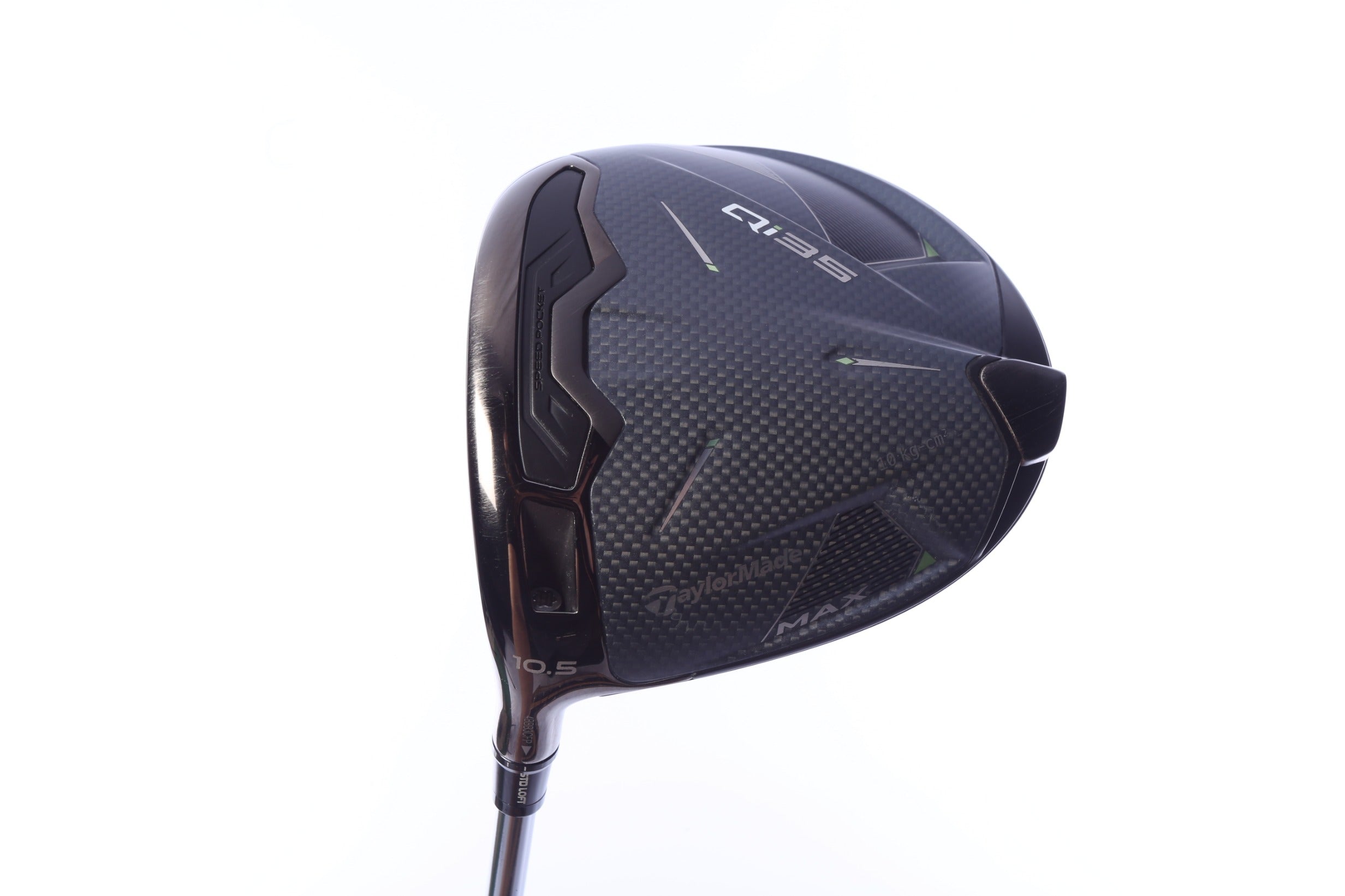 Used TaylorMade Qi35 MAX Driver - 10.5 Degrees - Regular Flex Aldila Quaranta Blue - Left-Handed
