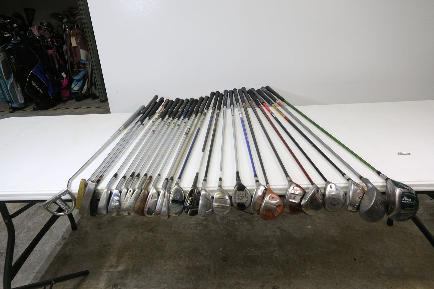Wholesale Lot of 25 Golf Clubs - Assorted Brands - Men's Flex - Right-Handed-Next Round