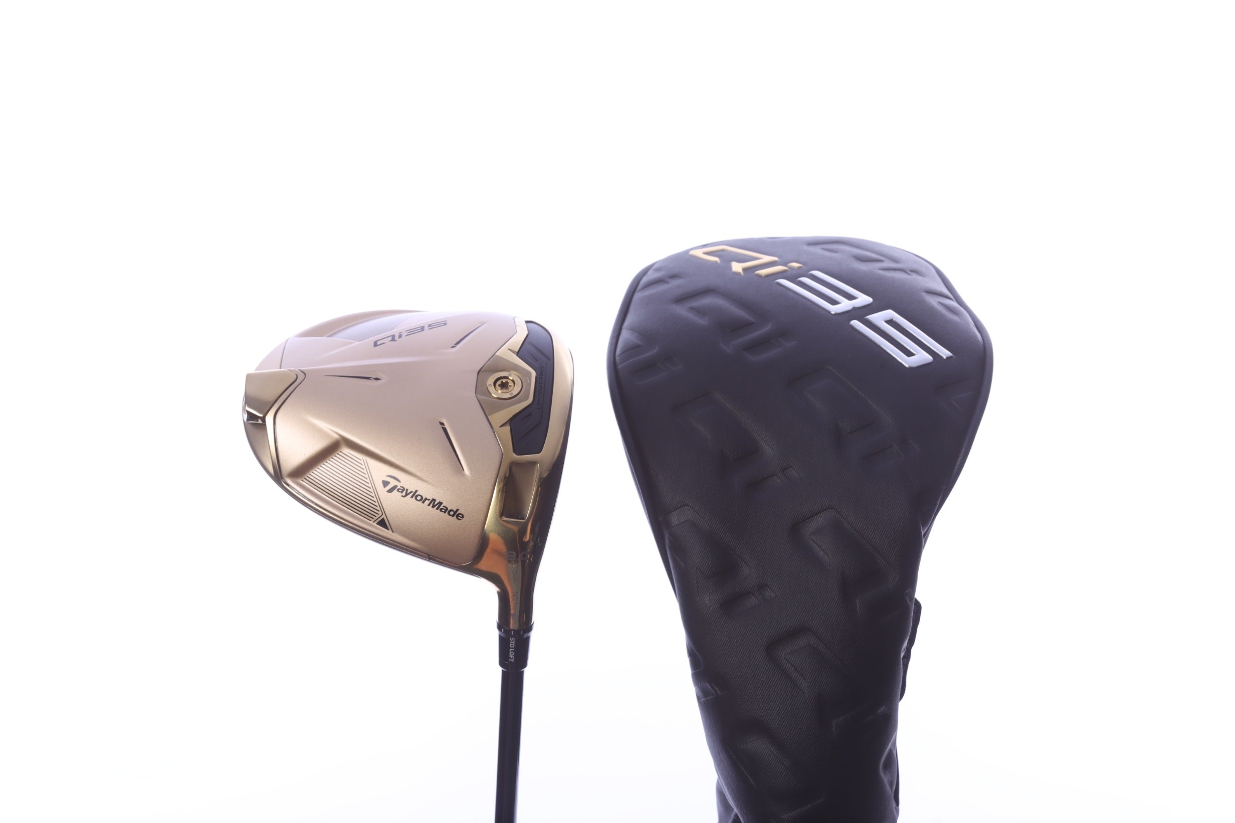TaylorMade Qi35 Max Designer Gold Driver - 9 Degrees - Tour Extra Stiff Flex LA Golf Gold Series Mid - Right-Handed