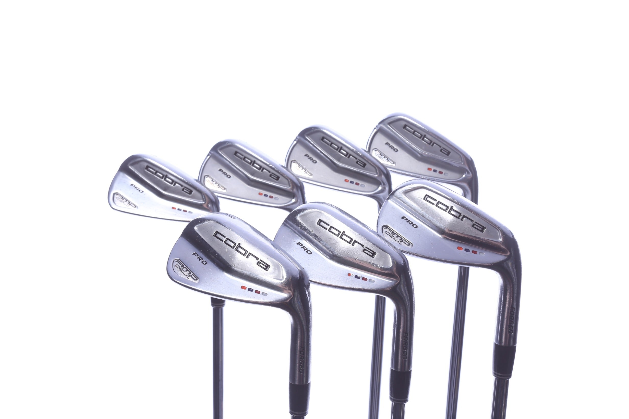Used Cobra AMP Cell Pro Iron Set - Right-Handed - 4-PW - Stiff Flex