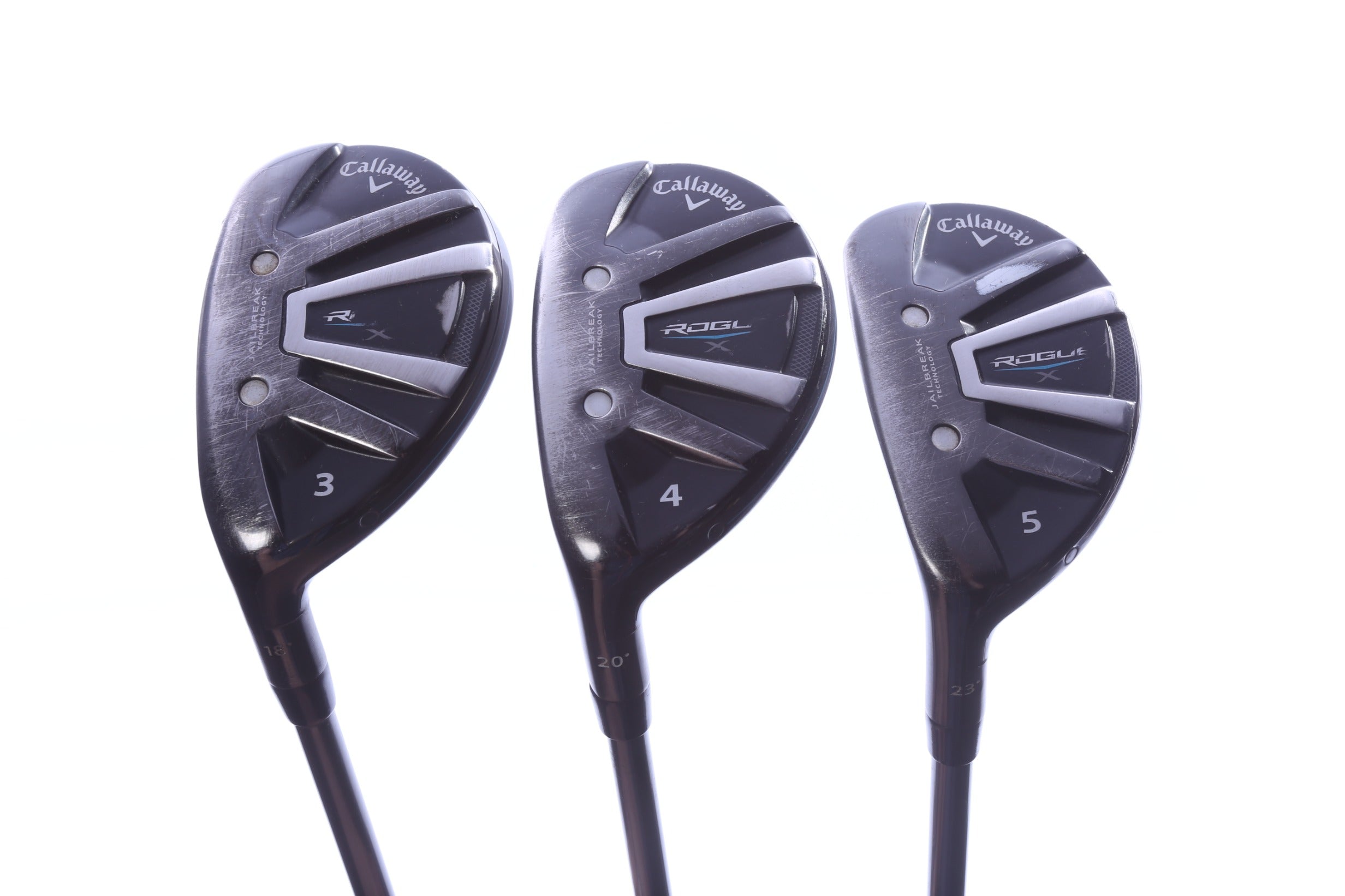 Used Callaway Rogue X Hybrid Set - Left-Handed - 3H, 4H, 5H - Regular Flex-Next Round