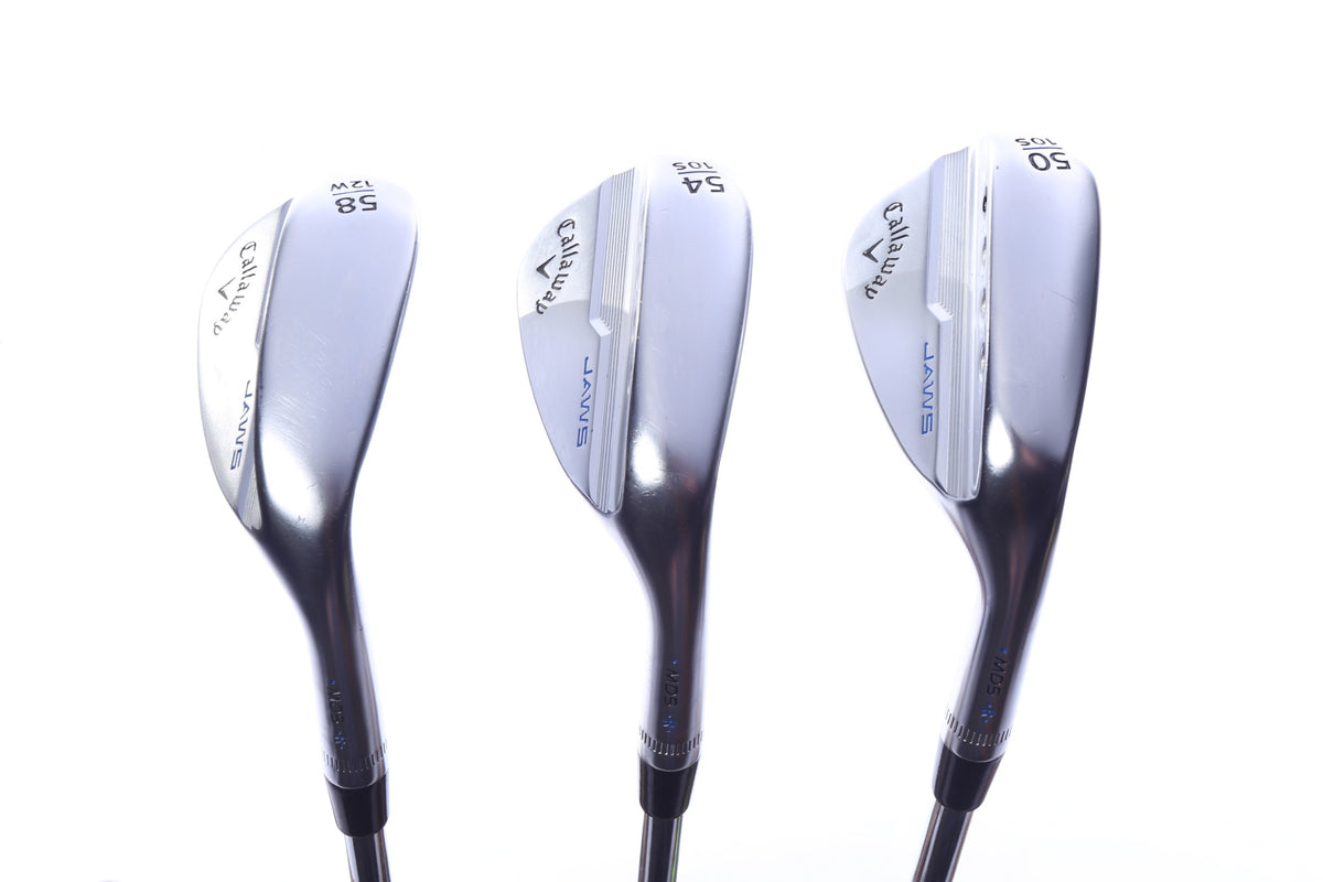 Used Callaway JAWS MD5 Chrome Wedge Set - Right-Handed - 50*, 54*, 58* - Wedge Flex