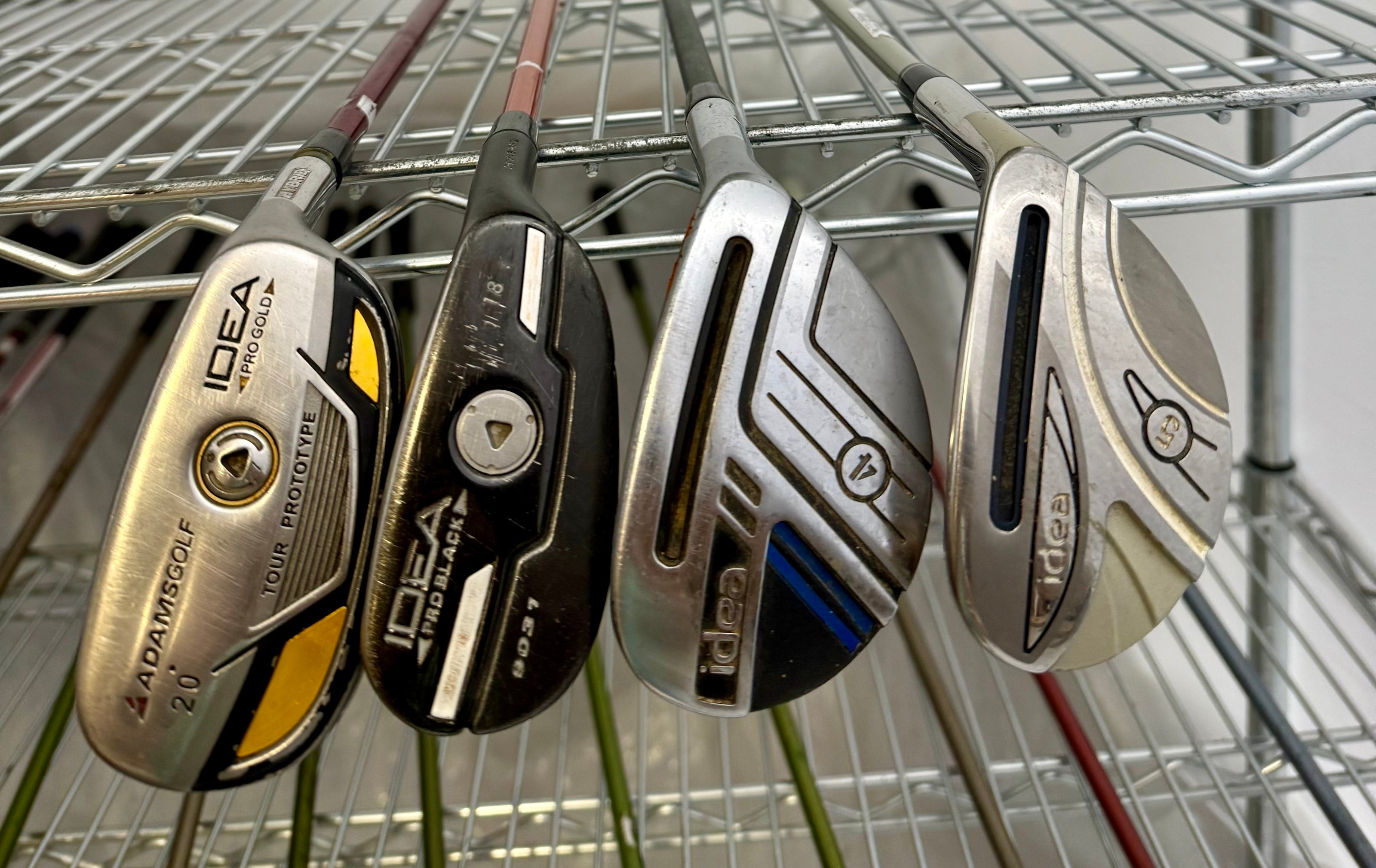 Wholesale Lot of 30 Golf Clubs - Adams Hybrids & Cobra Woods-Next Round