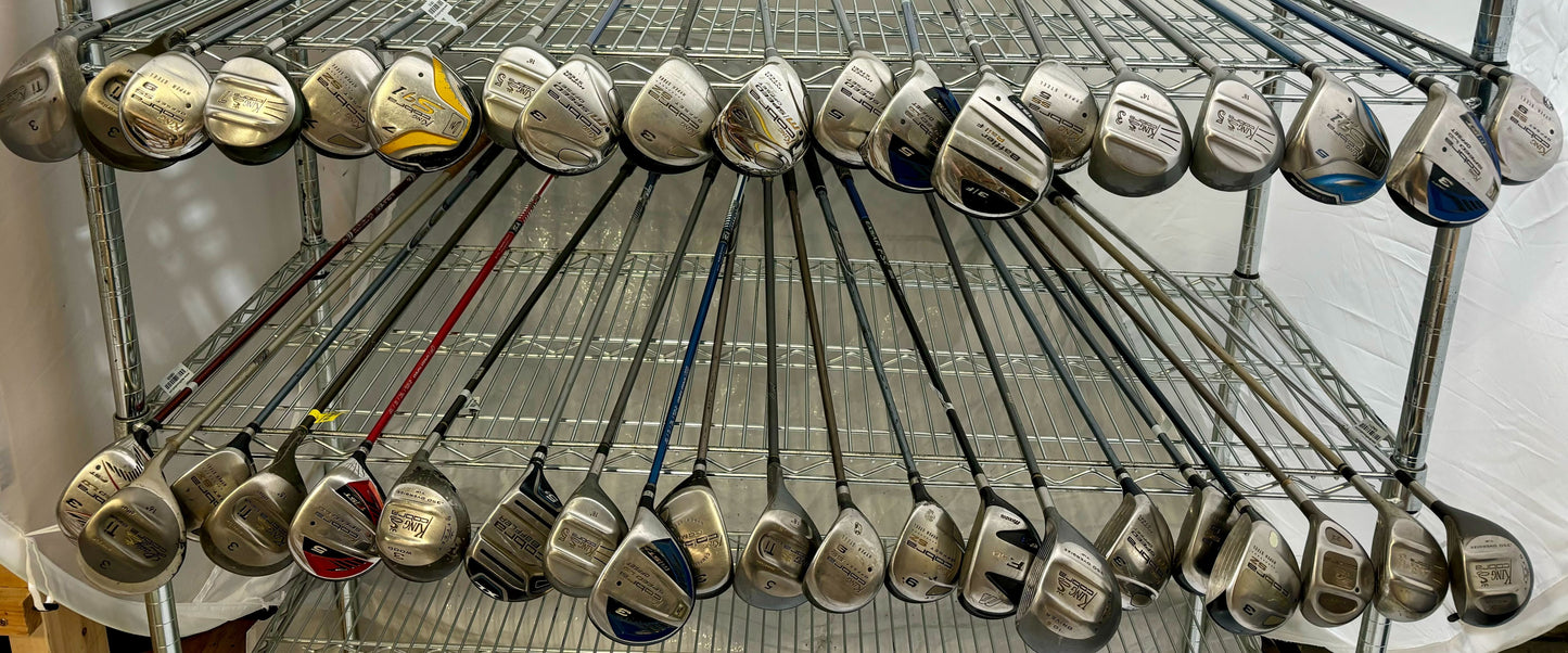 Wholesale Lot of 40 Golf Clubs - Cobra Fairway Woods - Speed Offset, SZ and SS-Next Round