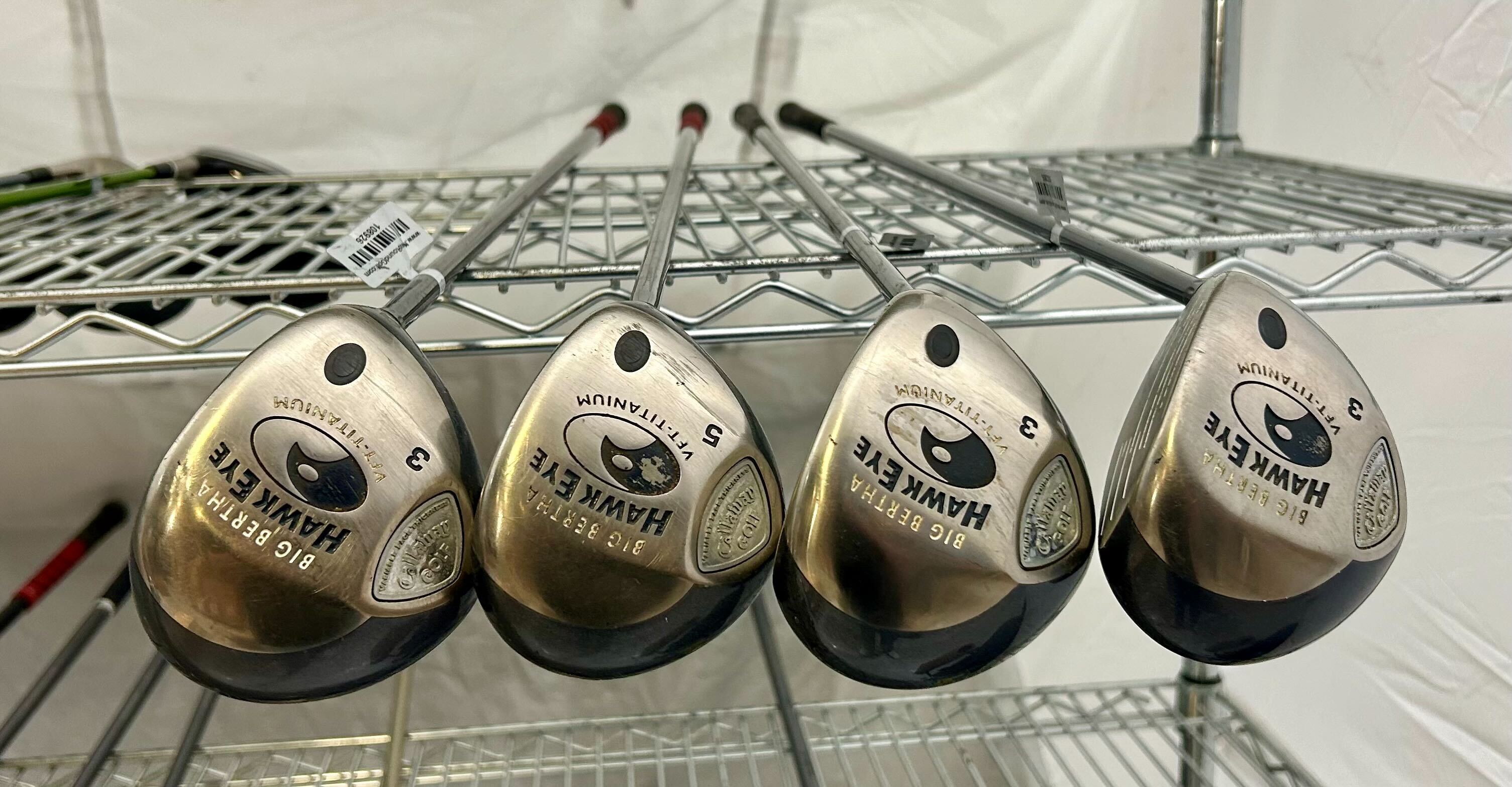 Wholesale Lot of 20 Golf Clubs - Adams Drivers and Callaway Fairway Woods-Next Round