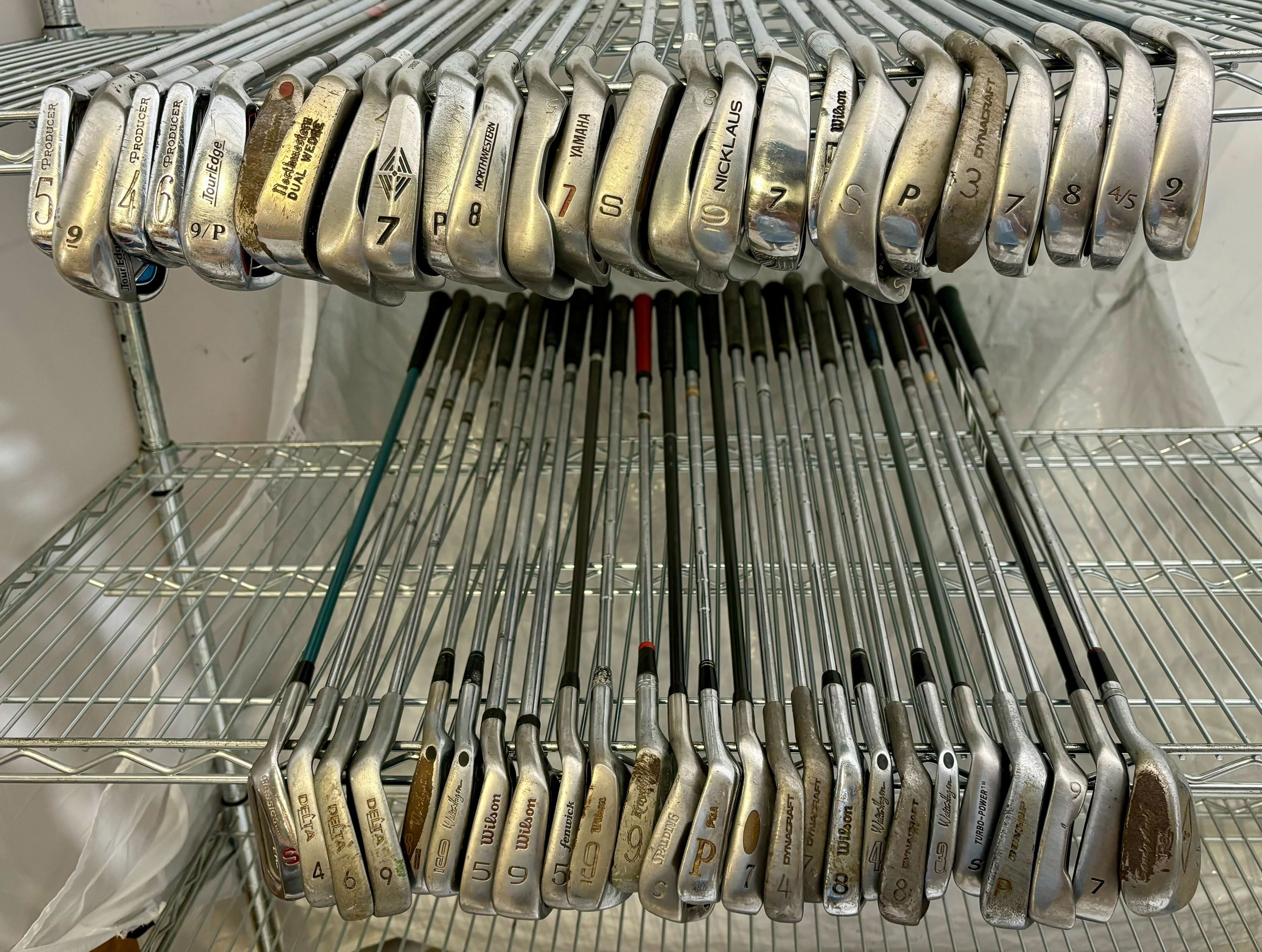Wholesale Lot of 50 Golf Clubs - Assorted Irons and Wedges-Next Round
