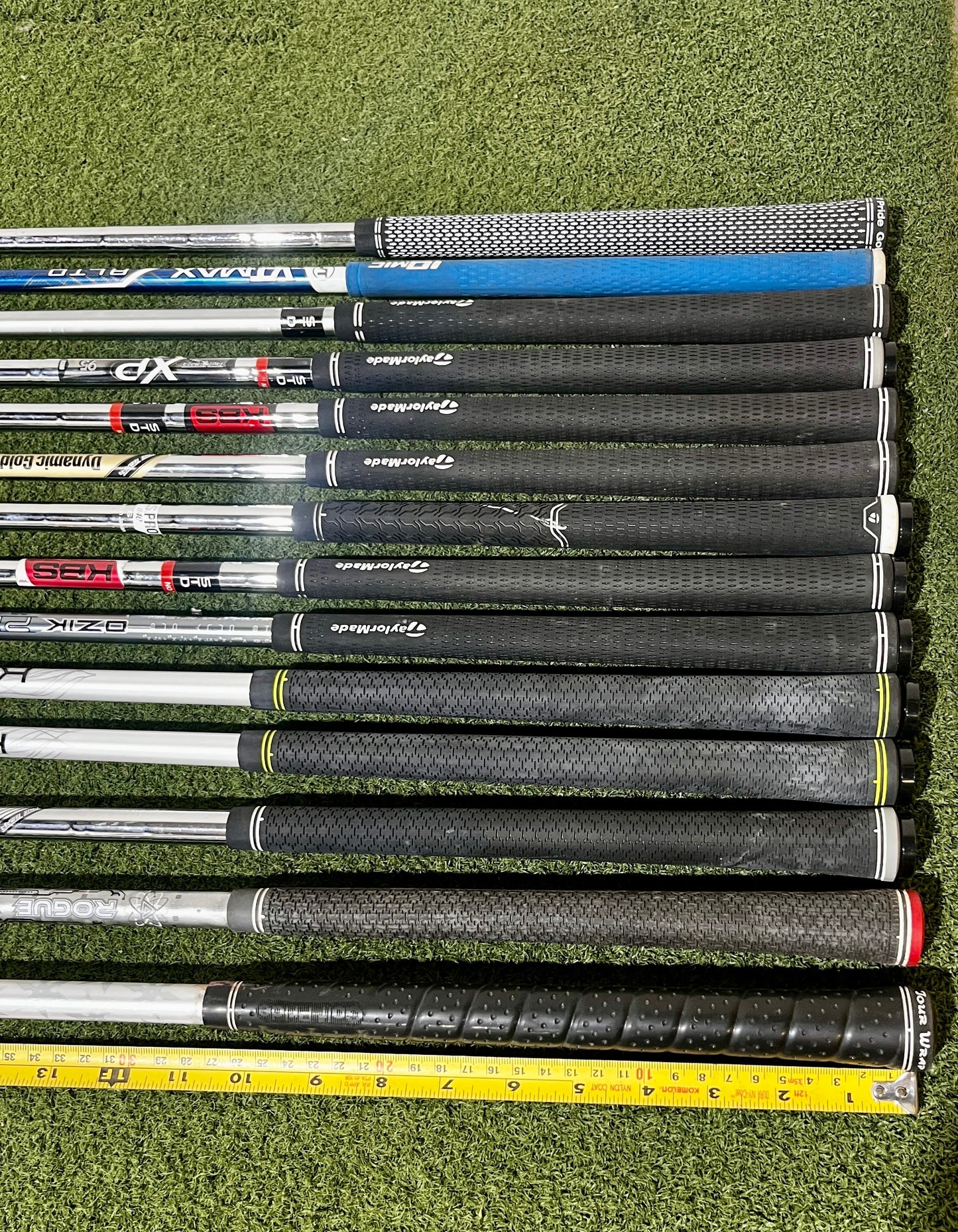 Wholesale Lot of 14 Golf Shafts - Assorted Fitting Shafts-Next Round