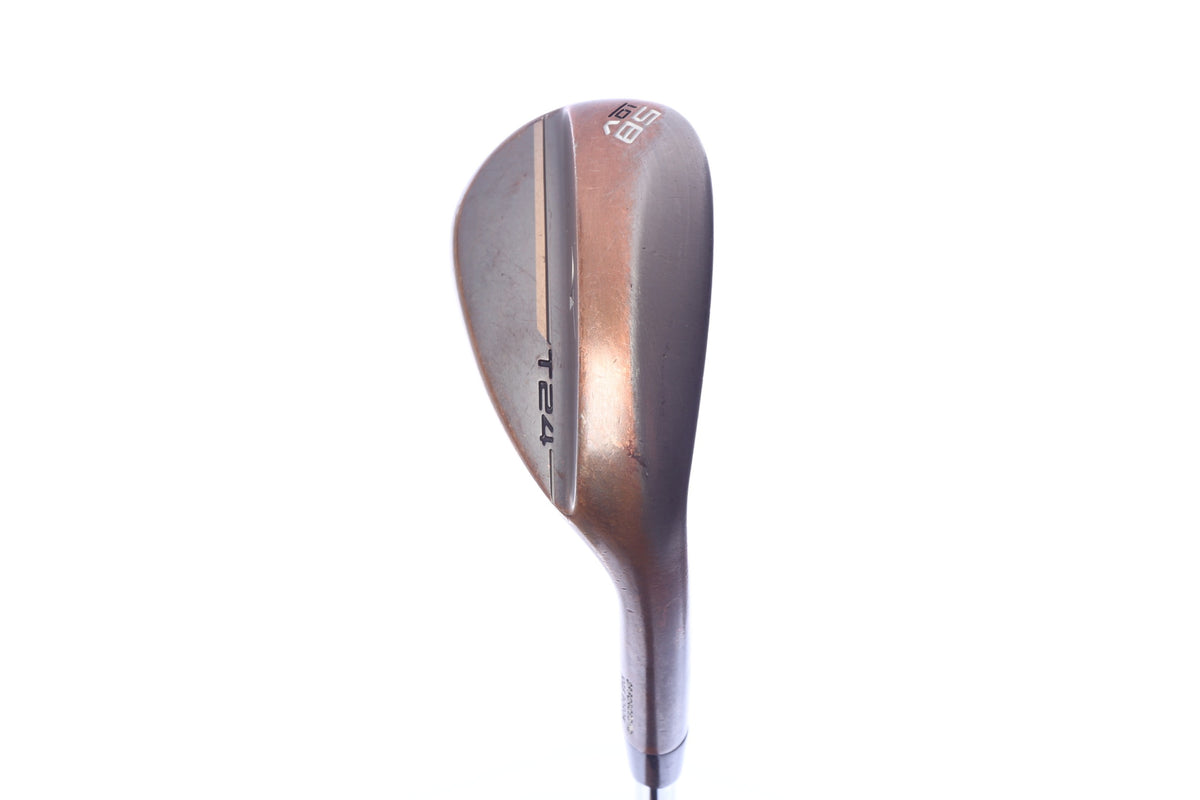 Used Mizuno T24 Denim Copper Lob Wedge - Right-Handed - 58 Degrees - Stiff Flex