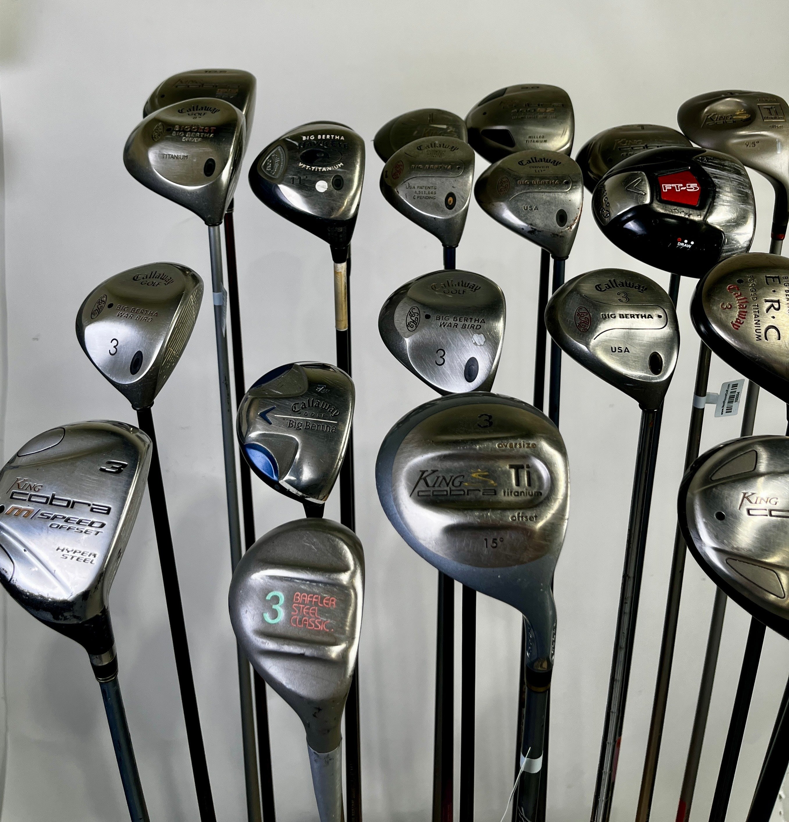 Wholesale Lot of 24 Callaway And King Cobra Drivers and Fairway Woods-Next Round